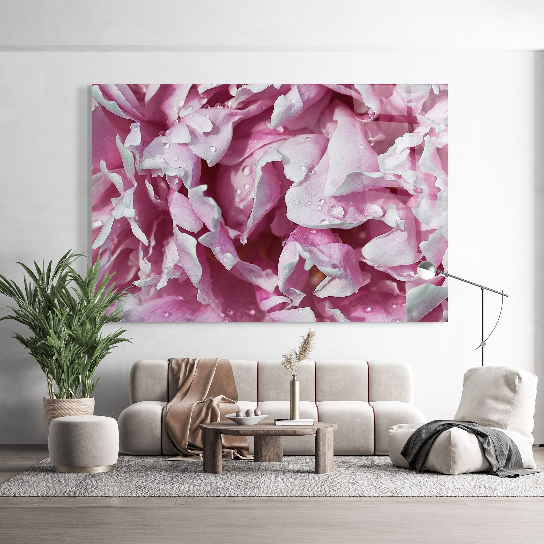 Glasbild Peony Petals mockup 9