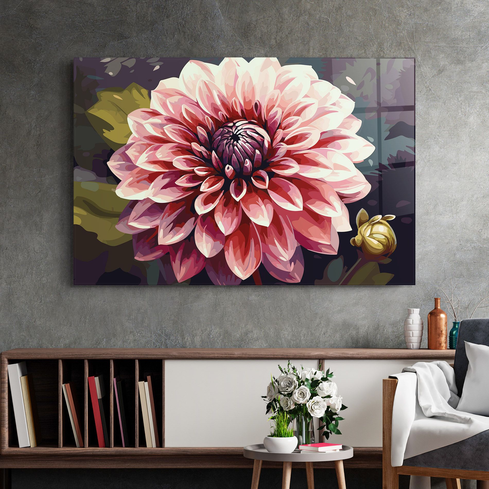 Open Pink Flower mockup 2