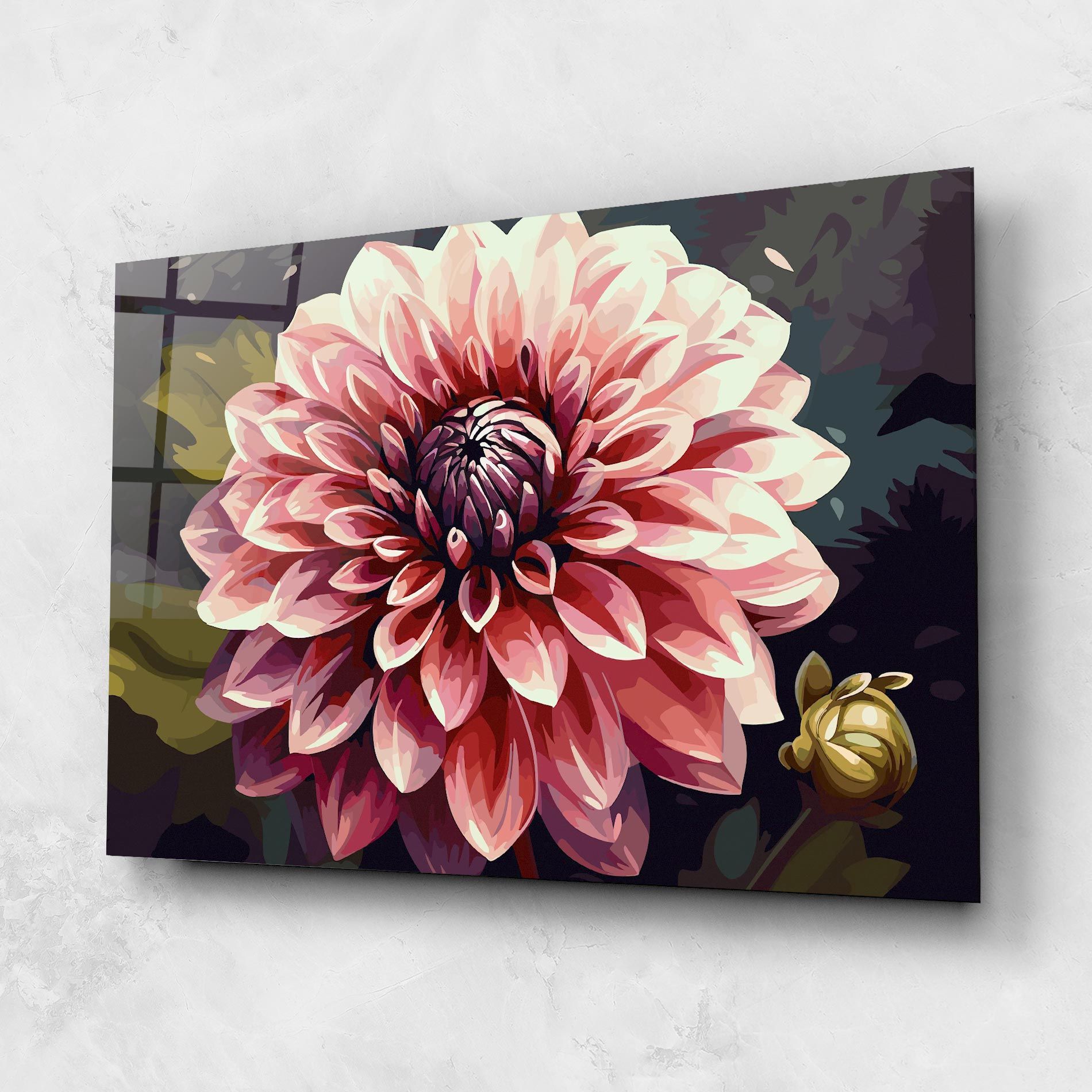 Open Pink Flower mockup 1
