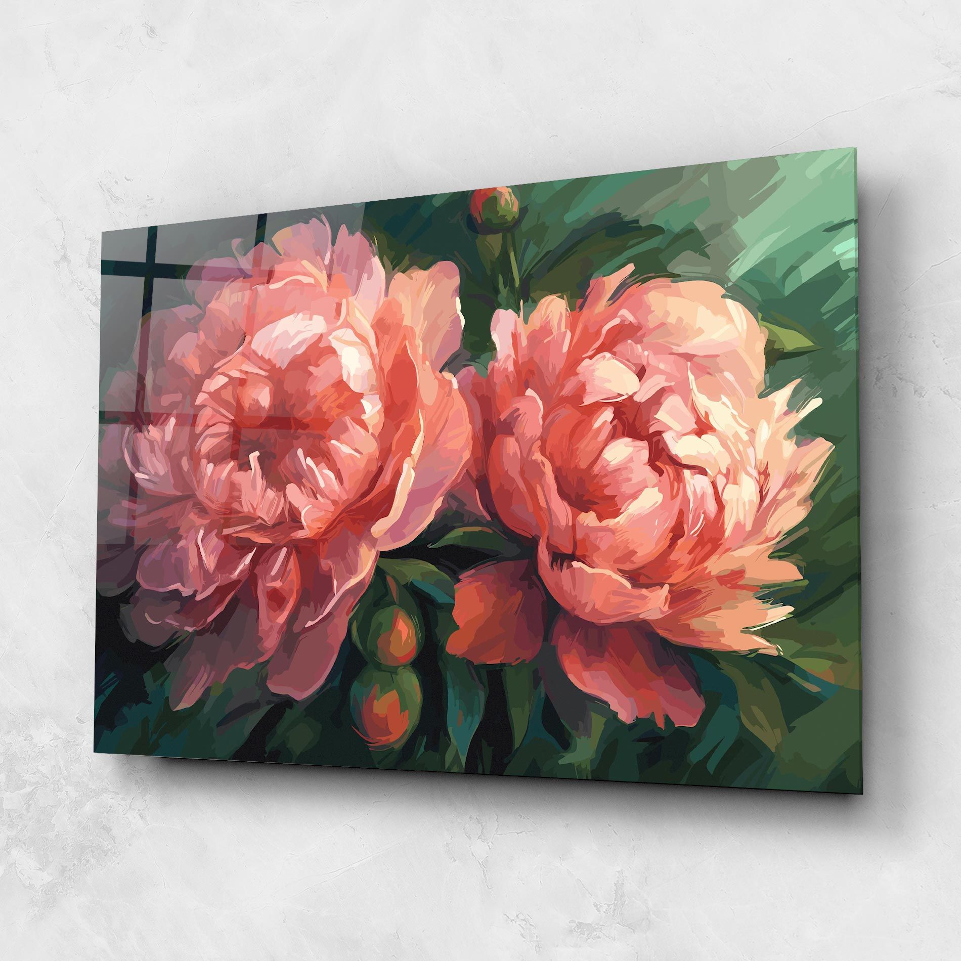 Peony Buds Painting mockup 1