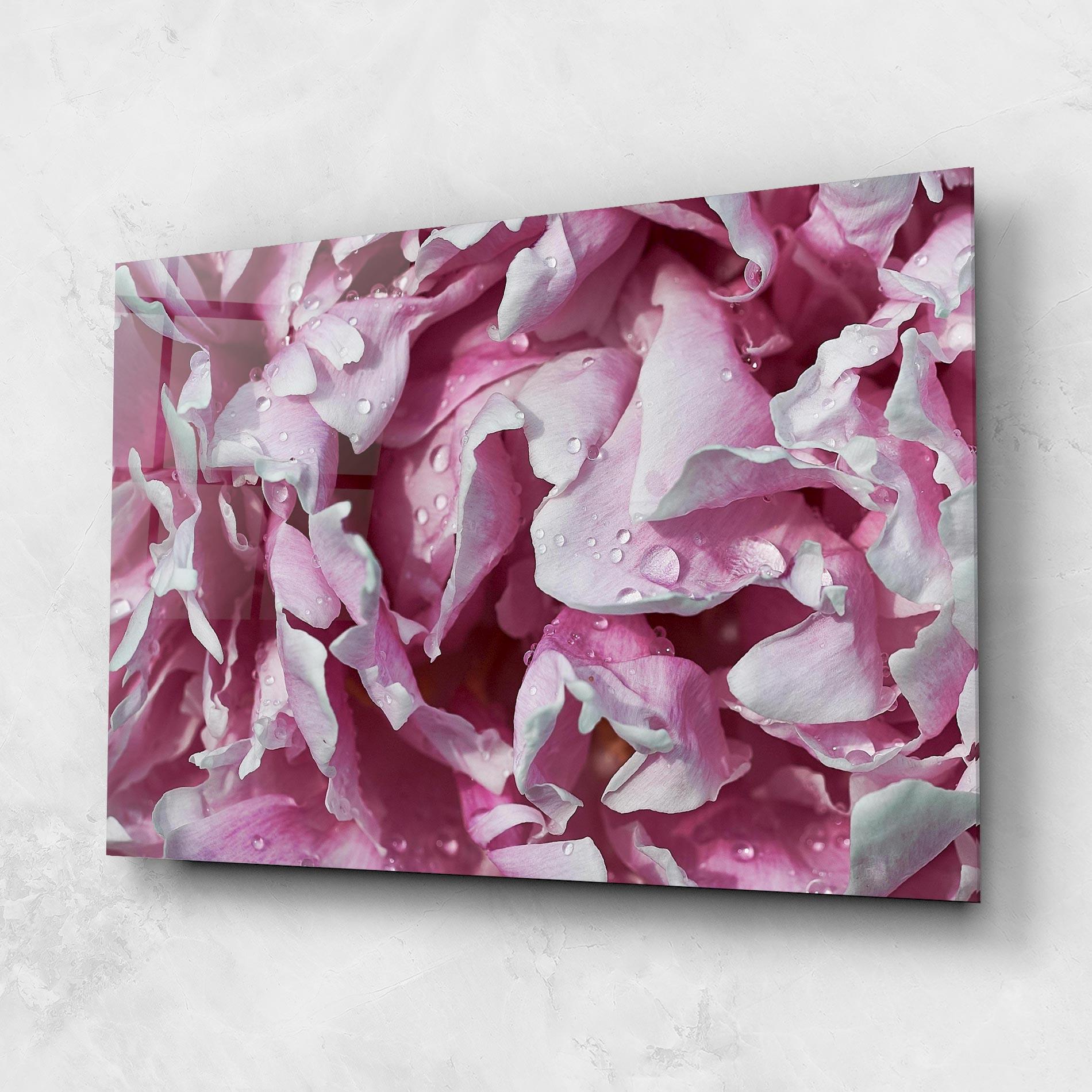 Glasbild Peony Petals mockup 1