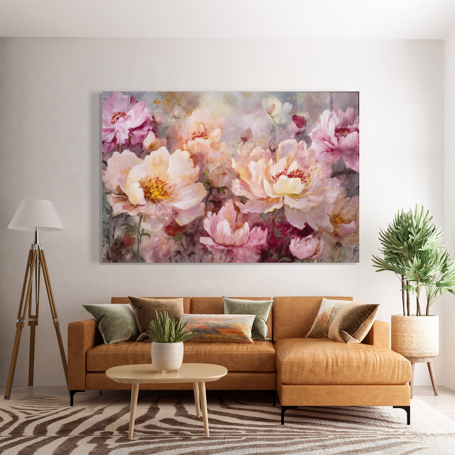 Peony Painting Art mockup 7