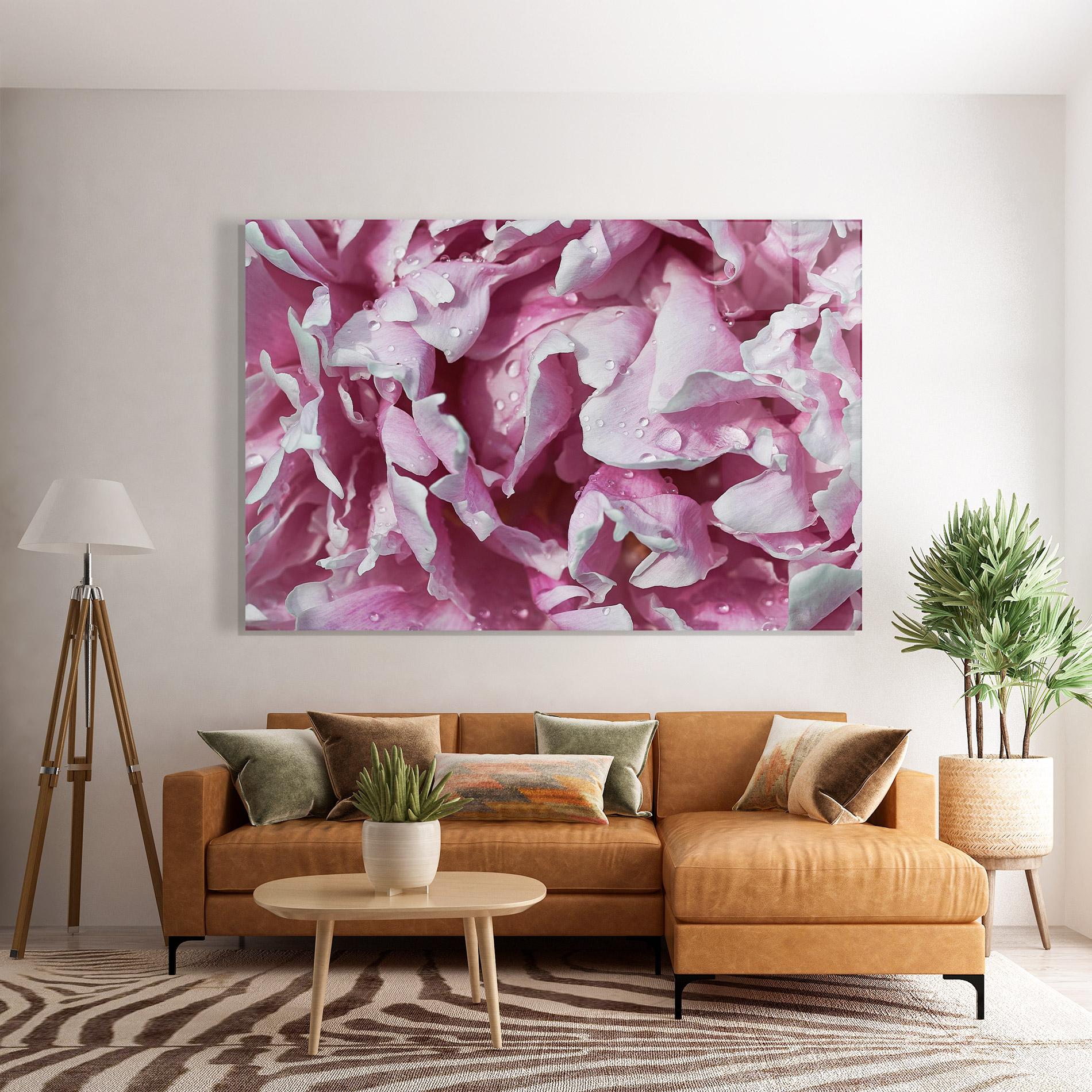 Glasbild Peony Petals mockup 7