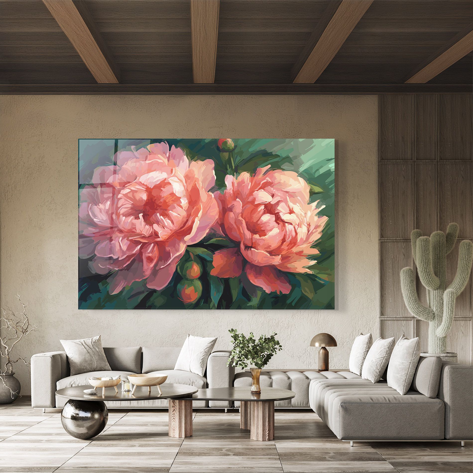 Peony Buds Painting mockup 8