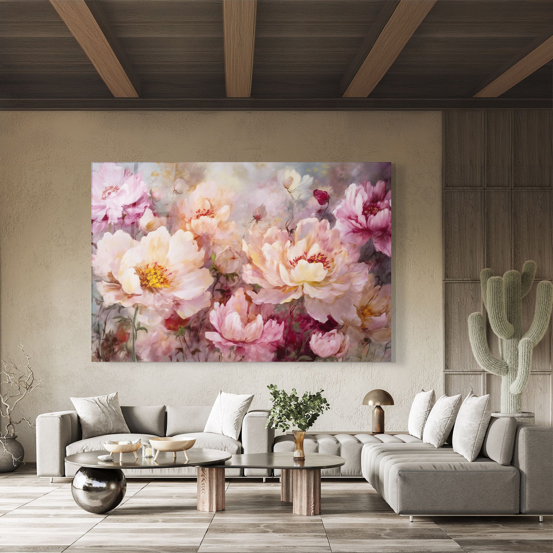 Peony Painting Art mockup 8