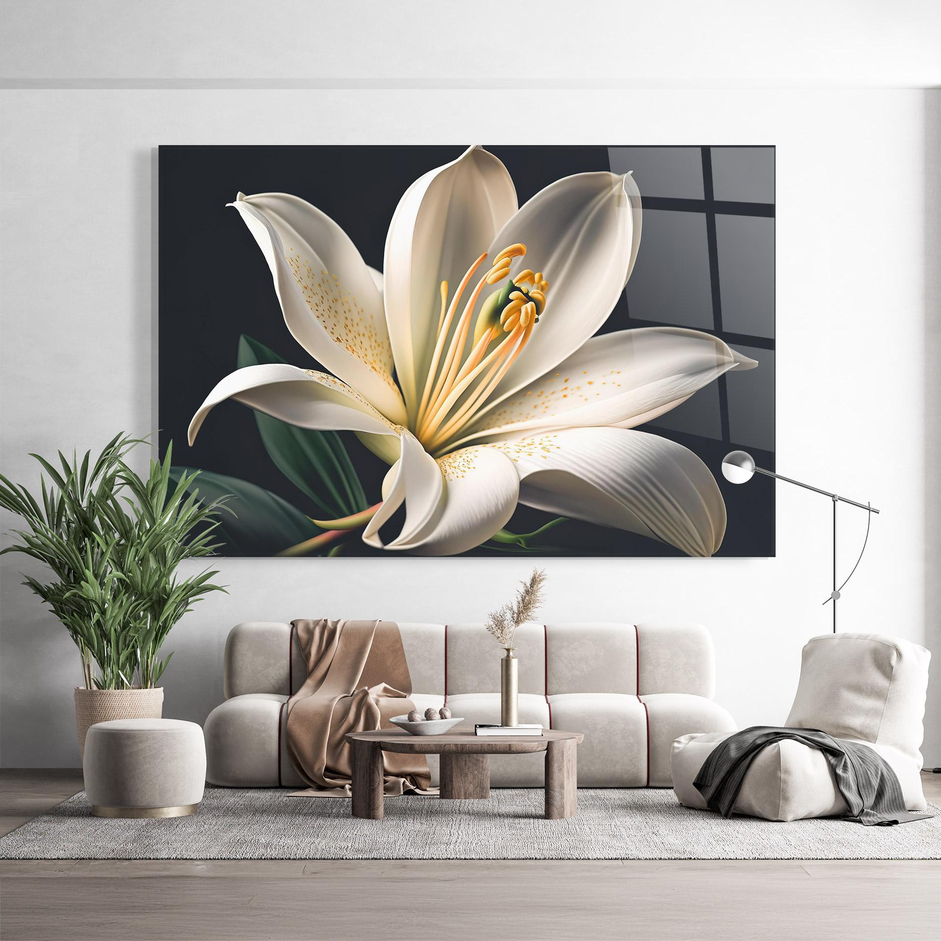 Glasbild Big Lily View mockup 9