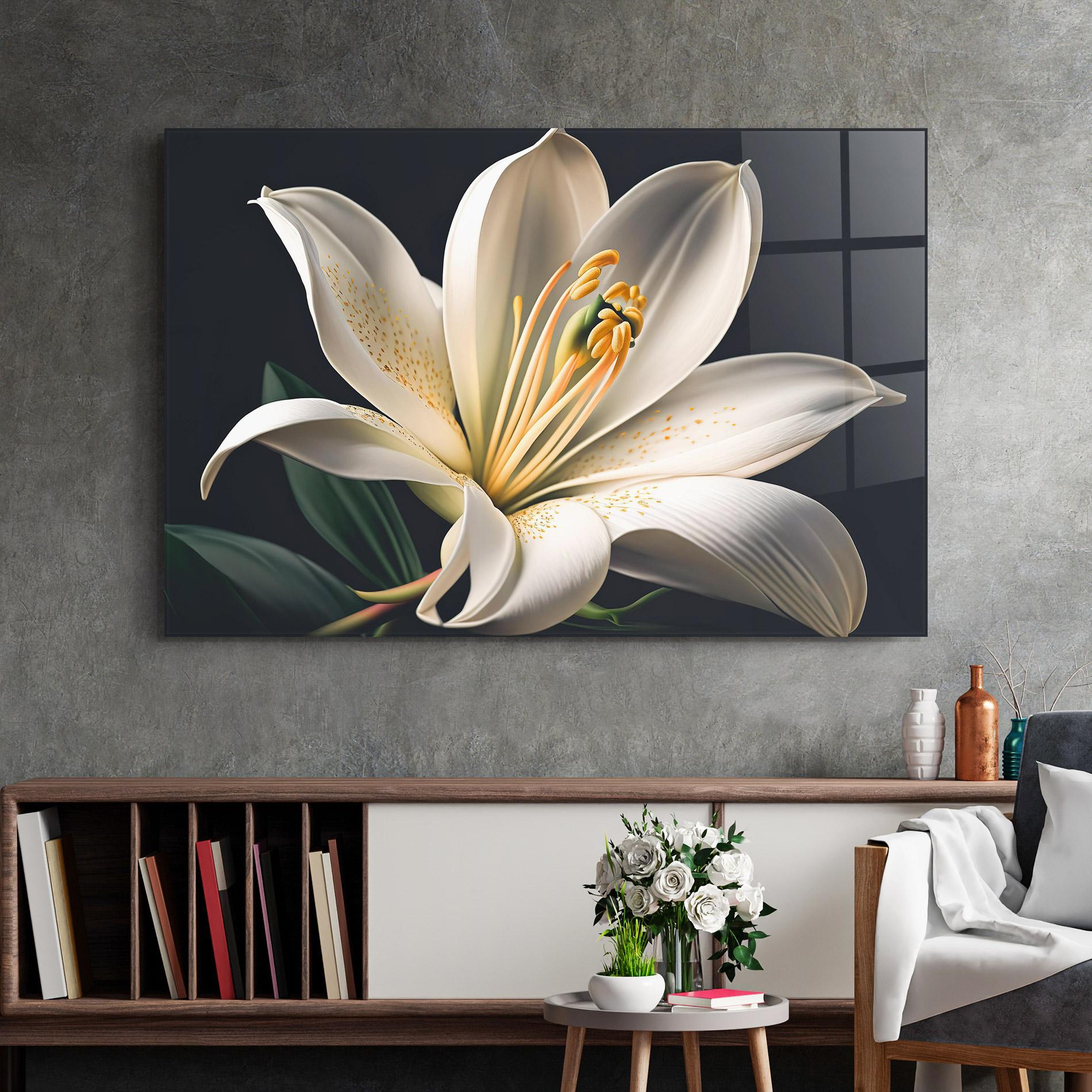 Glasbild Big Lily View mockup 2