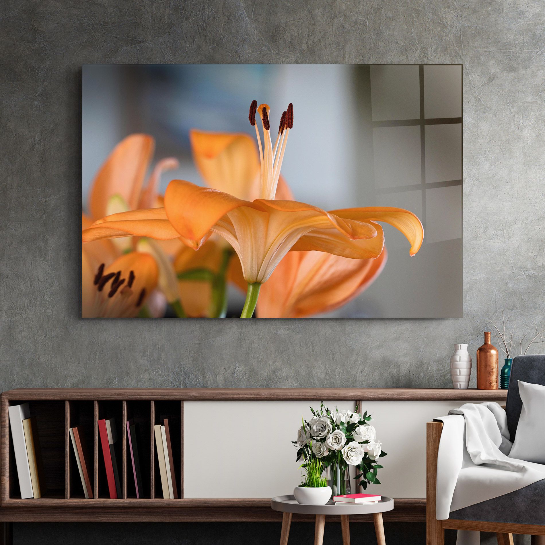 Open Orange Lily mockup 2