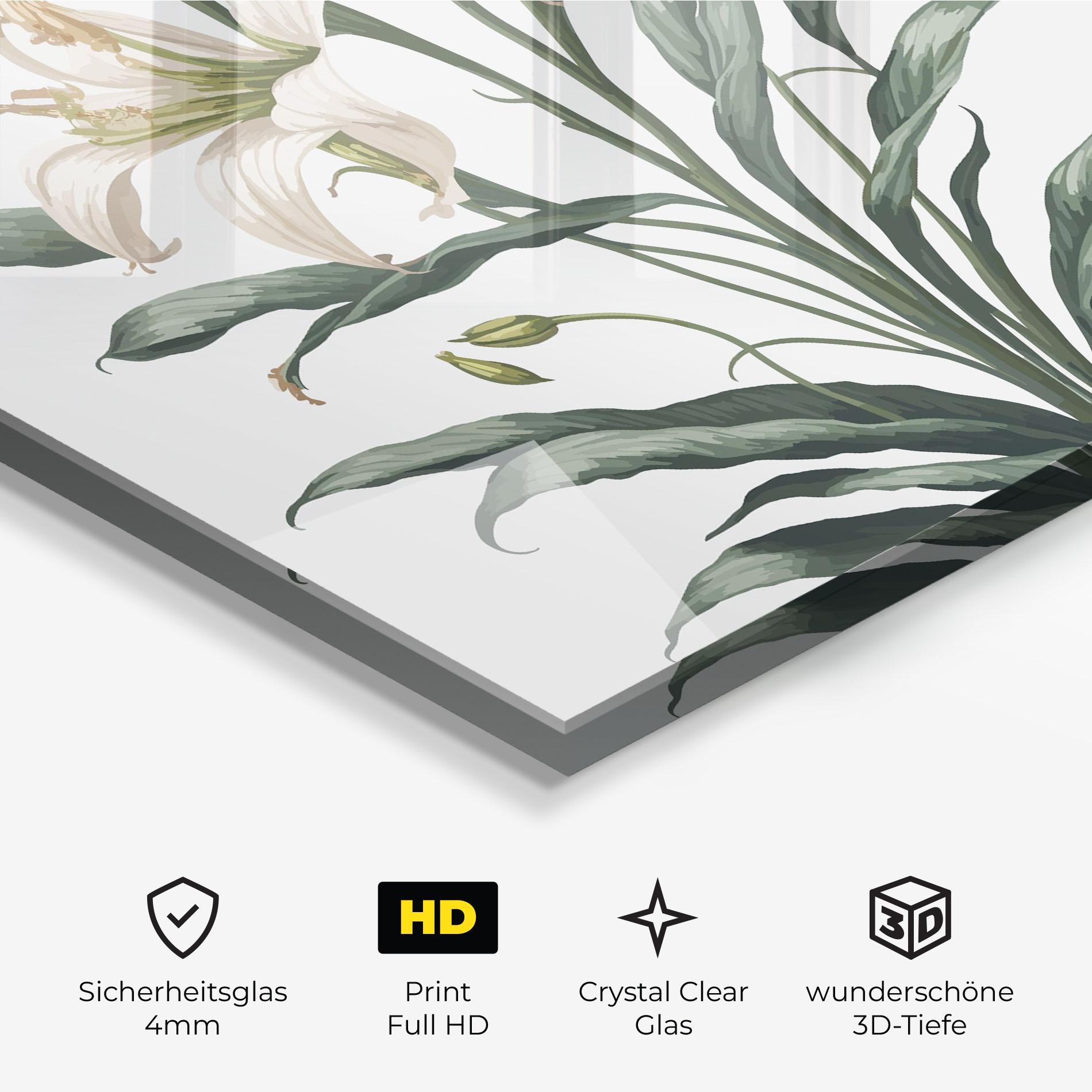 Glasbild Columbia Lily mockup 3