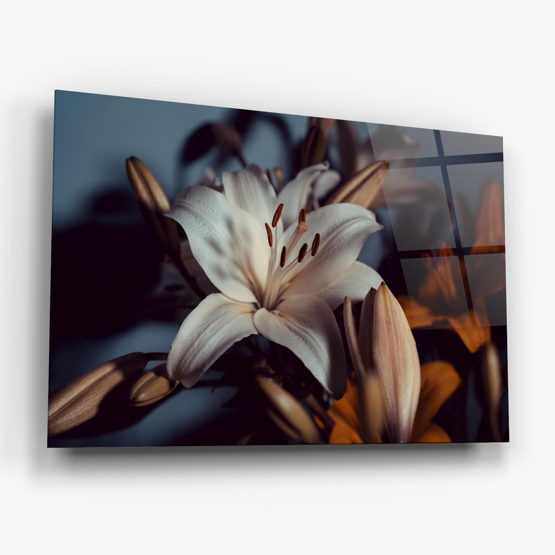 Glasbild Cream Lily mockup 6