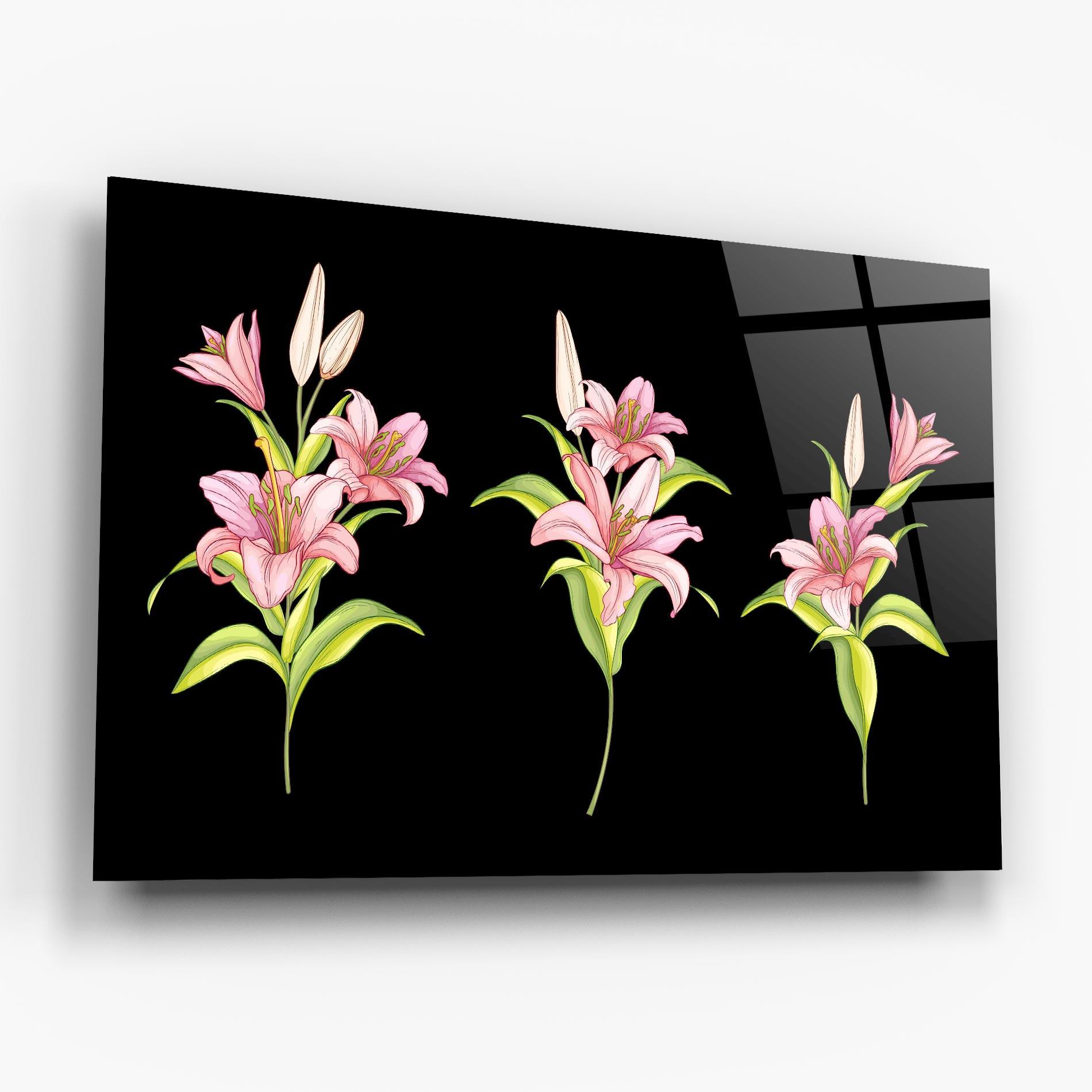 Glasbild Lily Set mockup 6