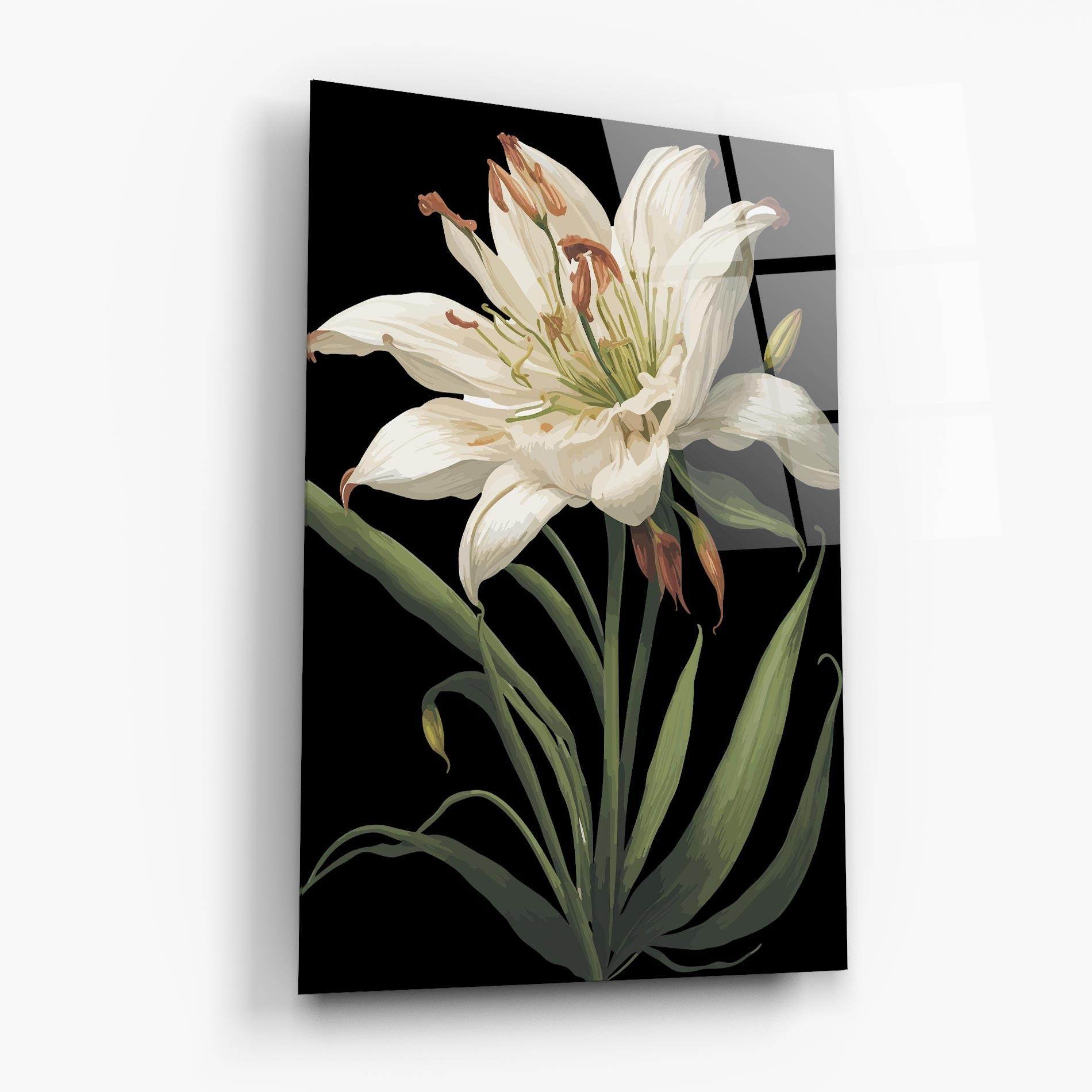 Glasbild Columbia White Lily mockup 6