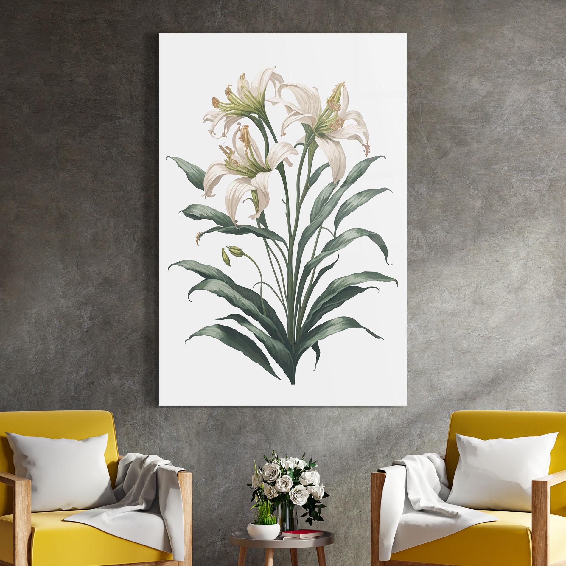 Glasbild Columbia Lily mockup 4