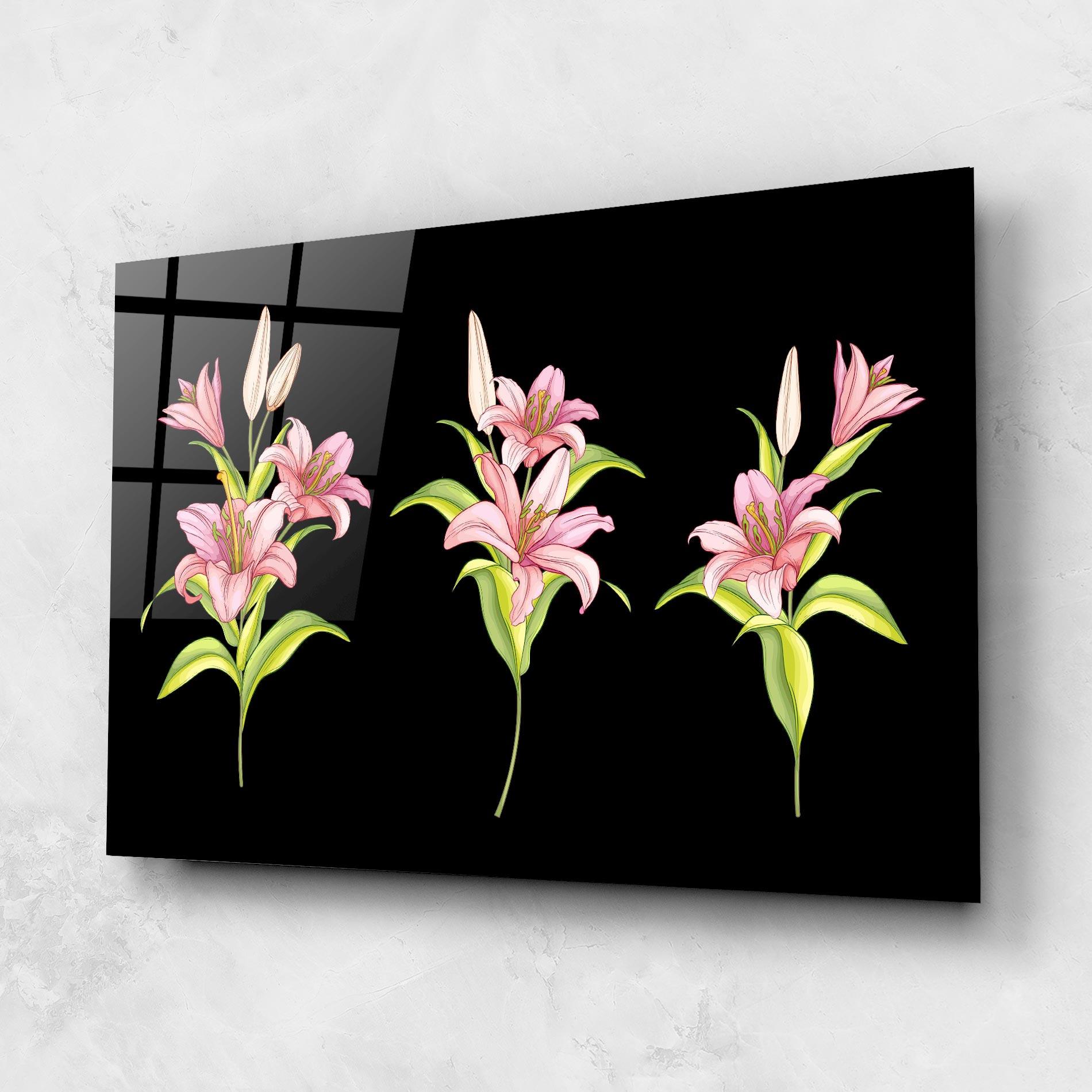 Glasbild Lily Set mockup 1