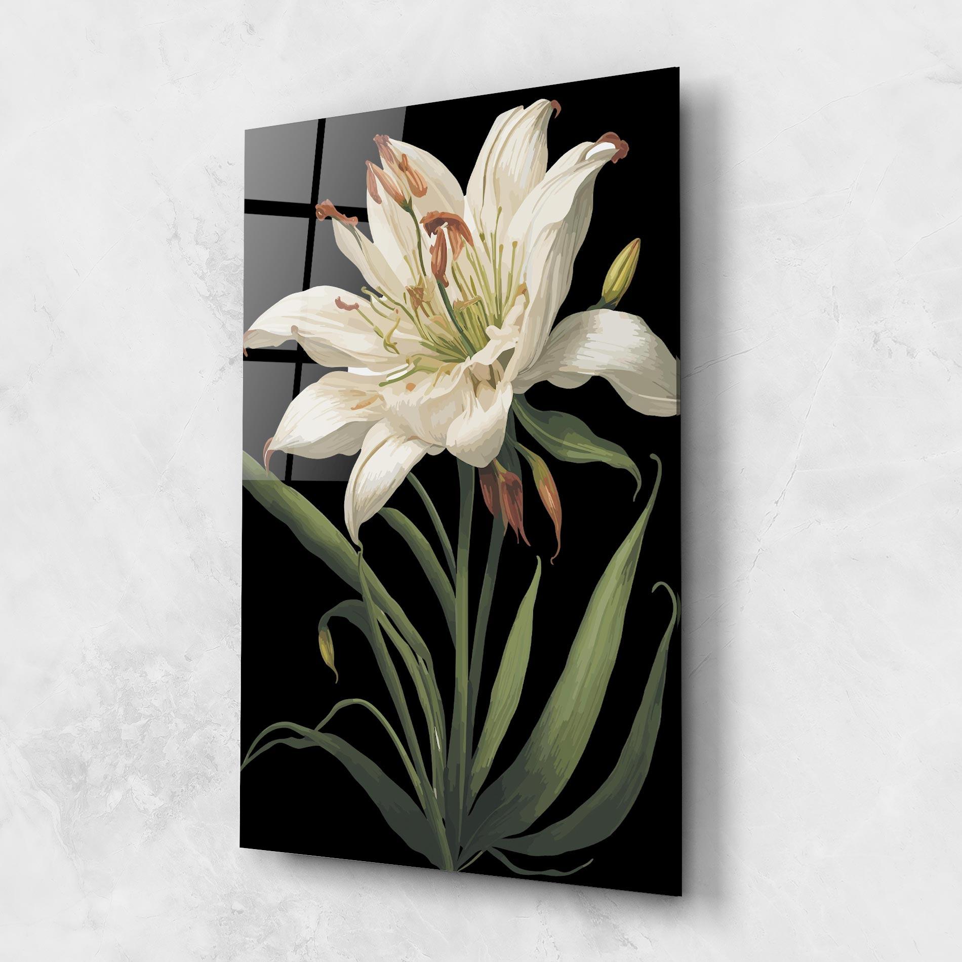 Glasbild Columbia White Lily mockup 1