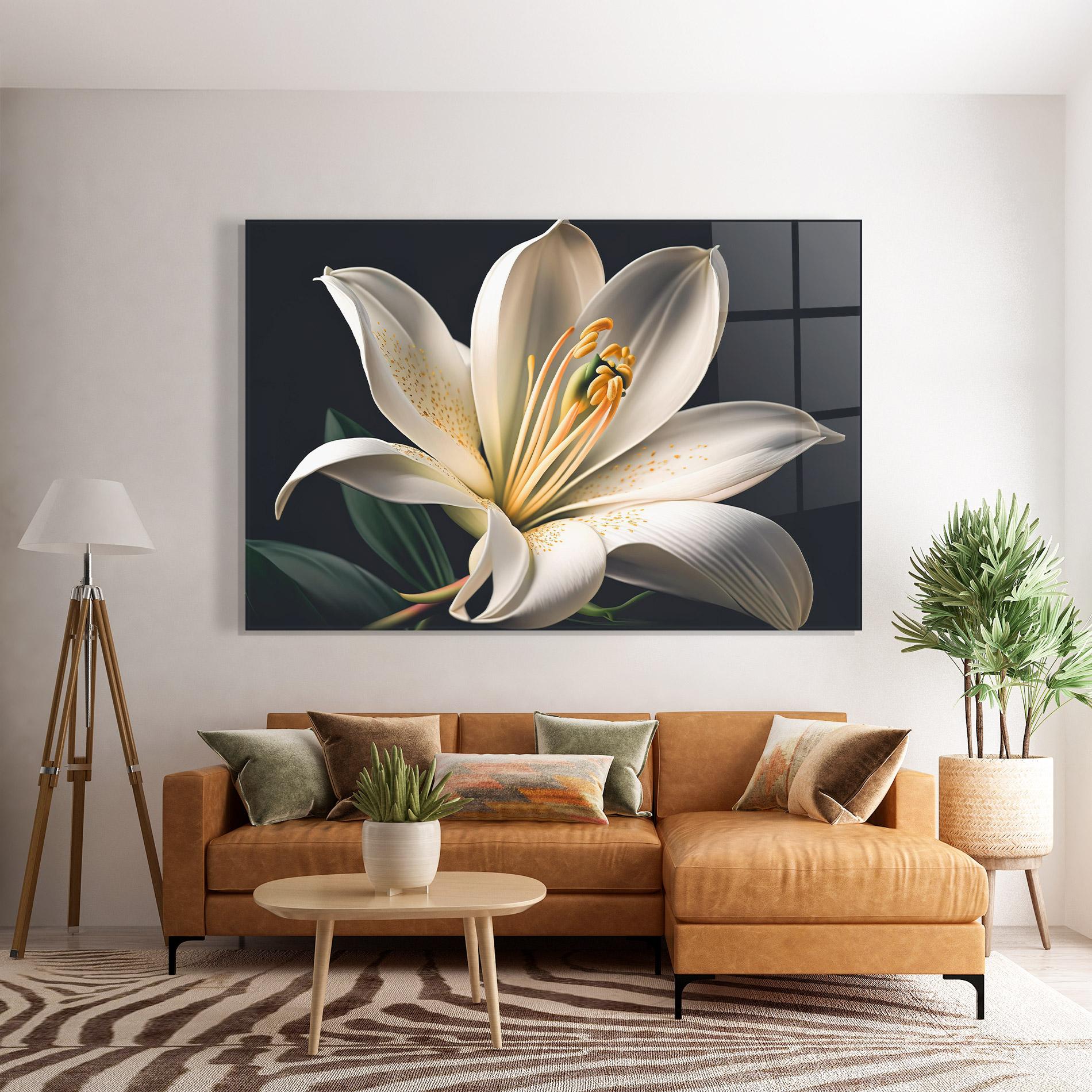 Glasbild Big Lily View mockup 7