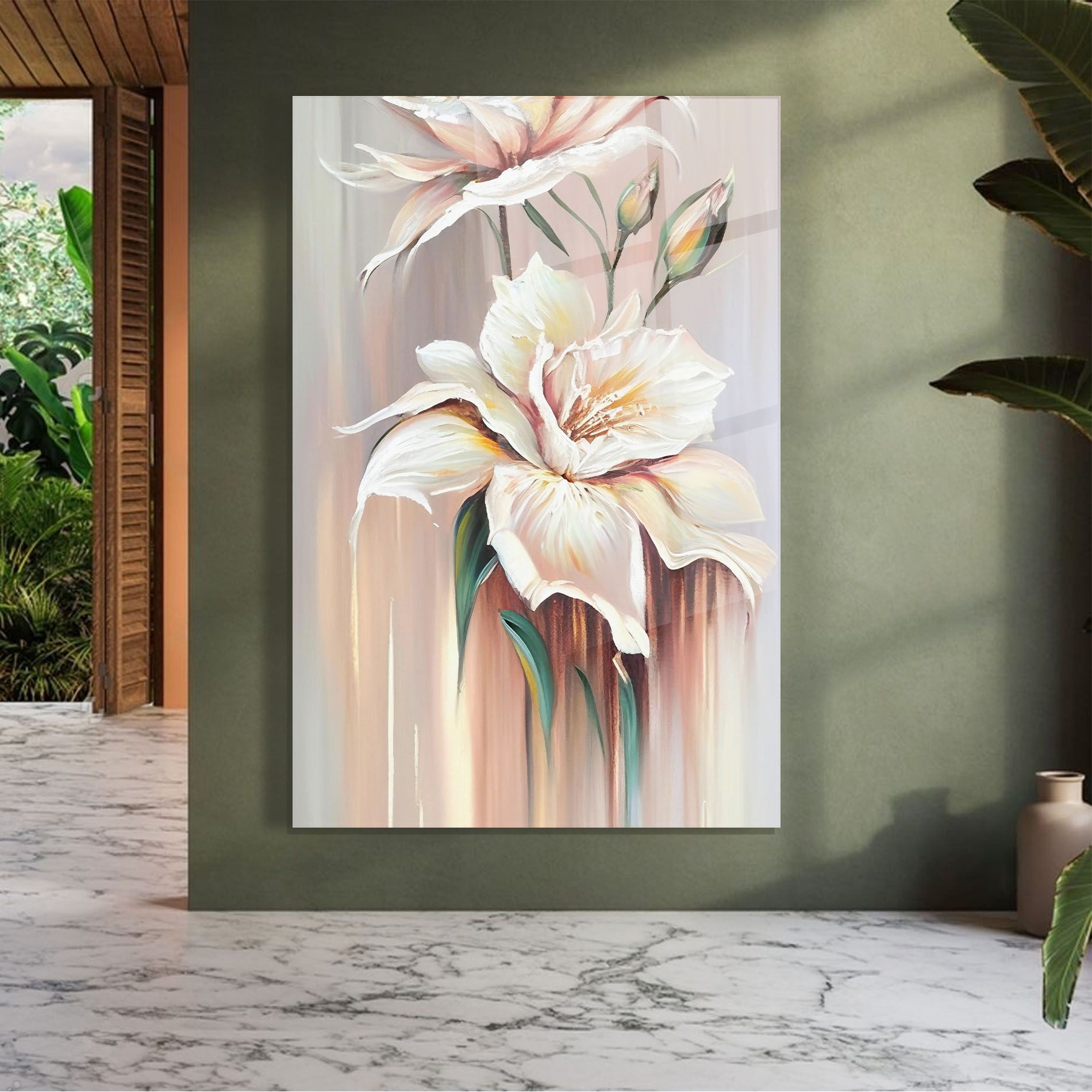 Abstract Lily Painting mockup 7