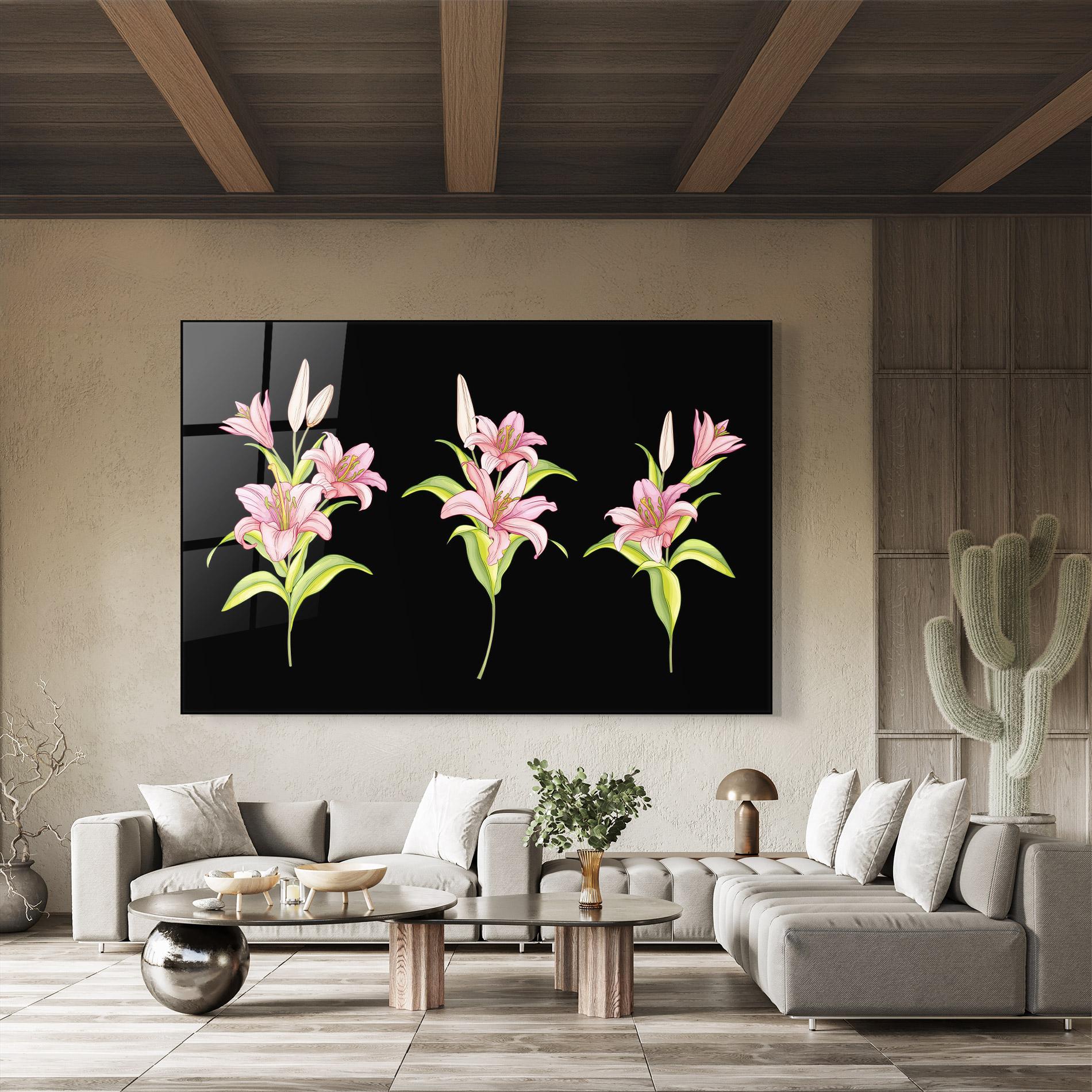 Glasbild Lily Set mockup 8