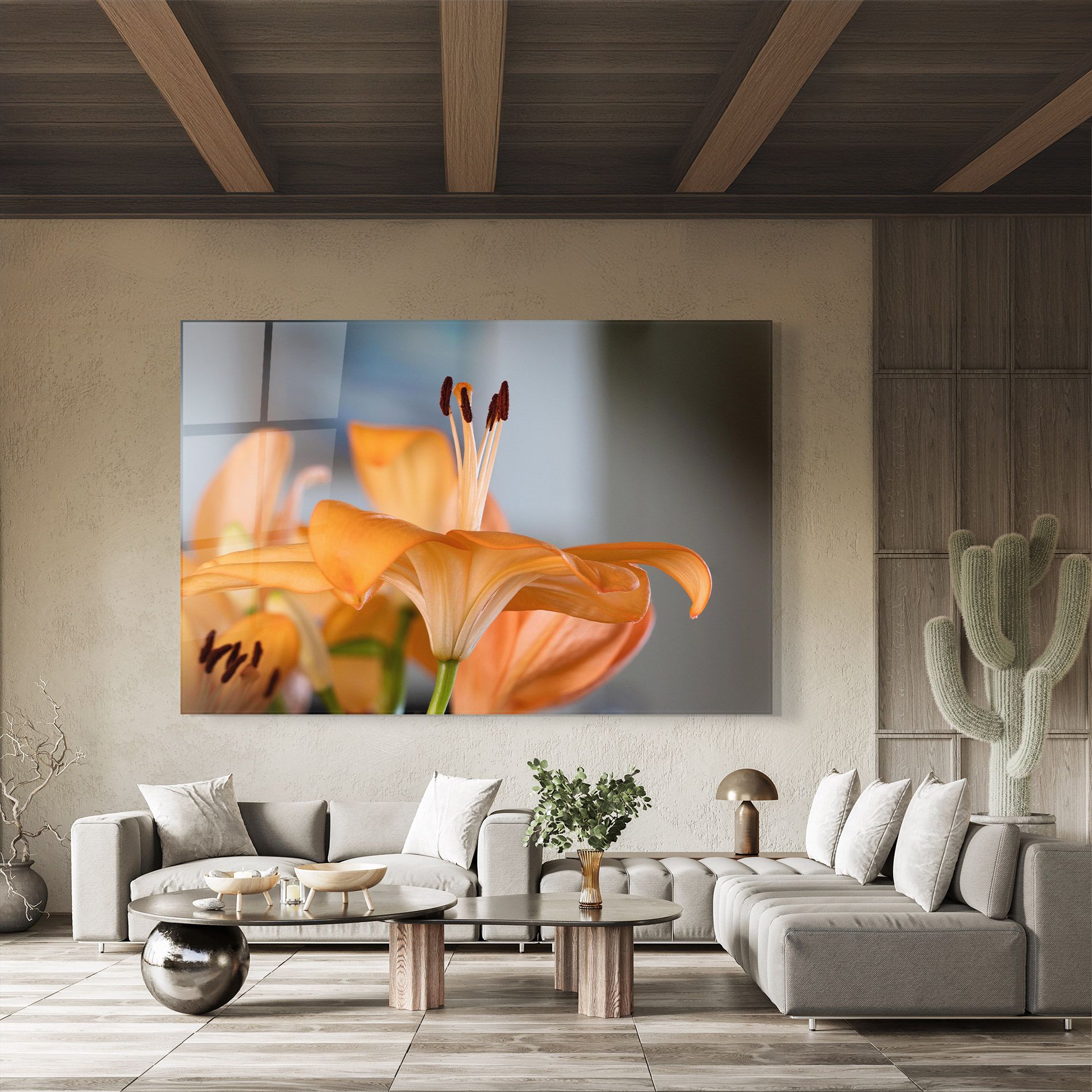 Open Orange Lily mockup 8