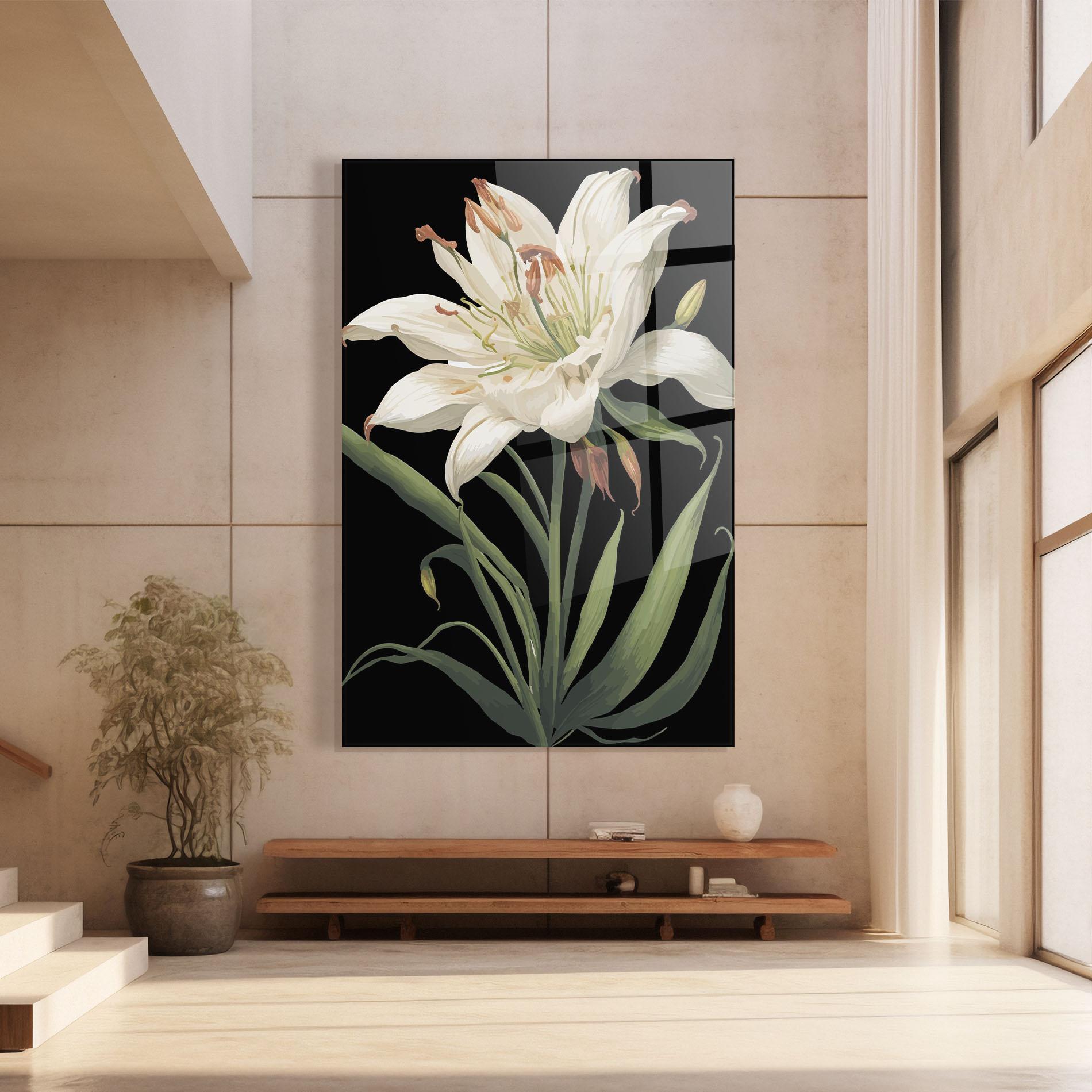 Glasbild Columbia White Lily mockup 8