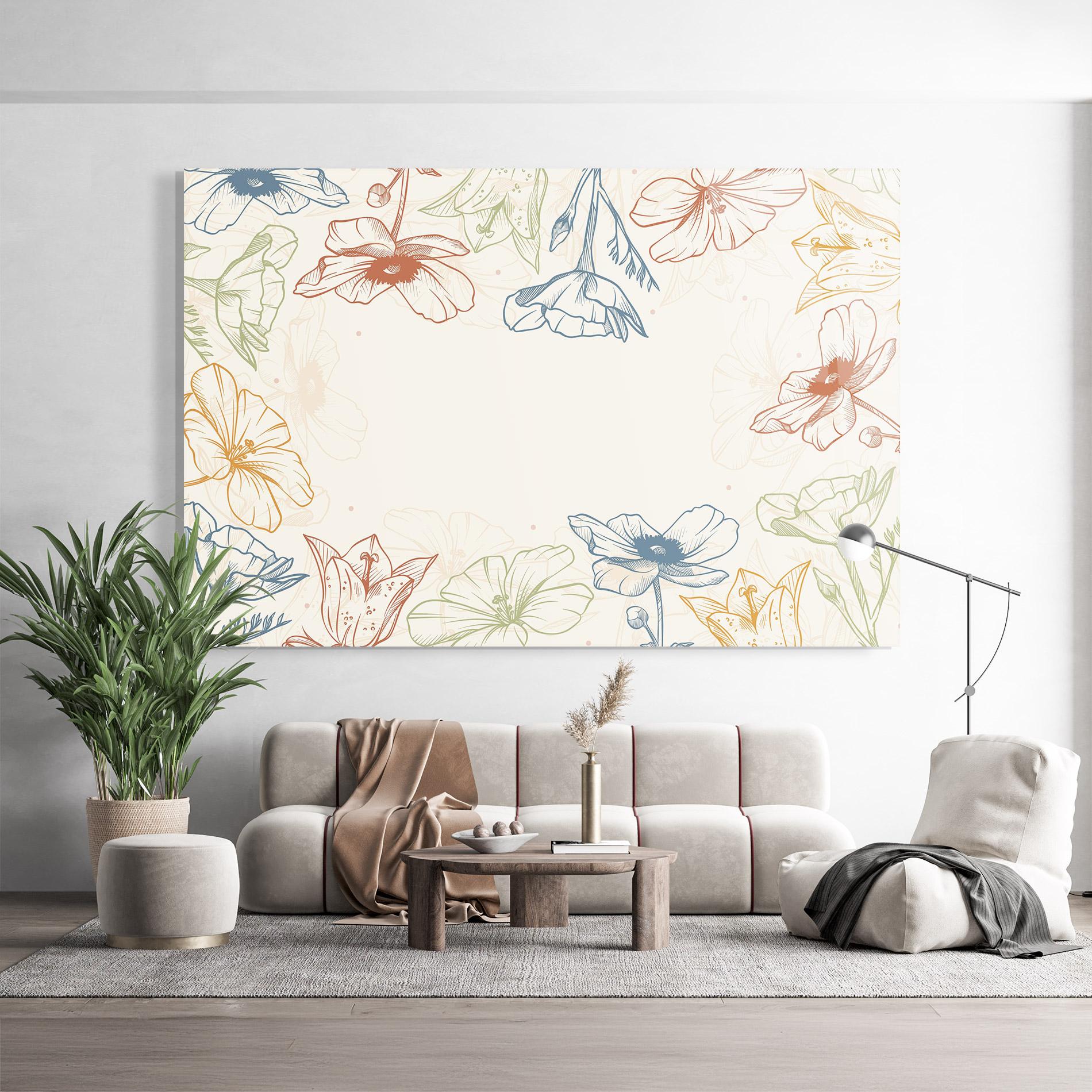 Glasbild Color Mix Line mockup 9