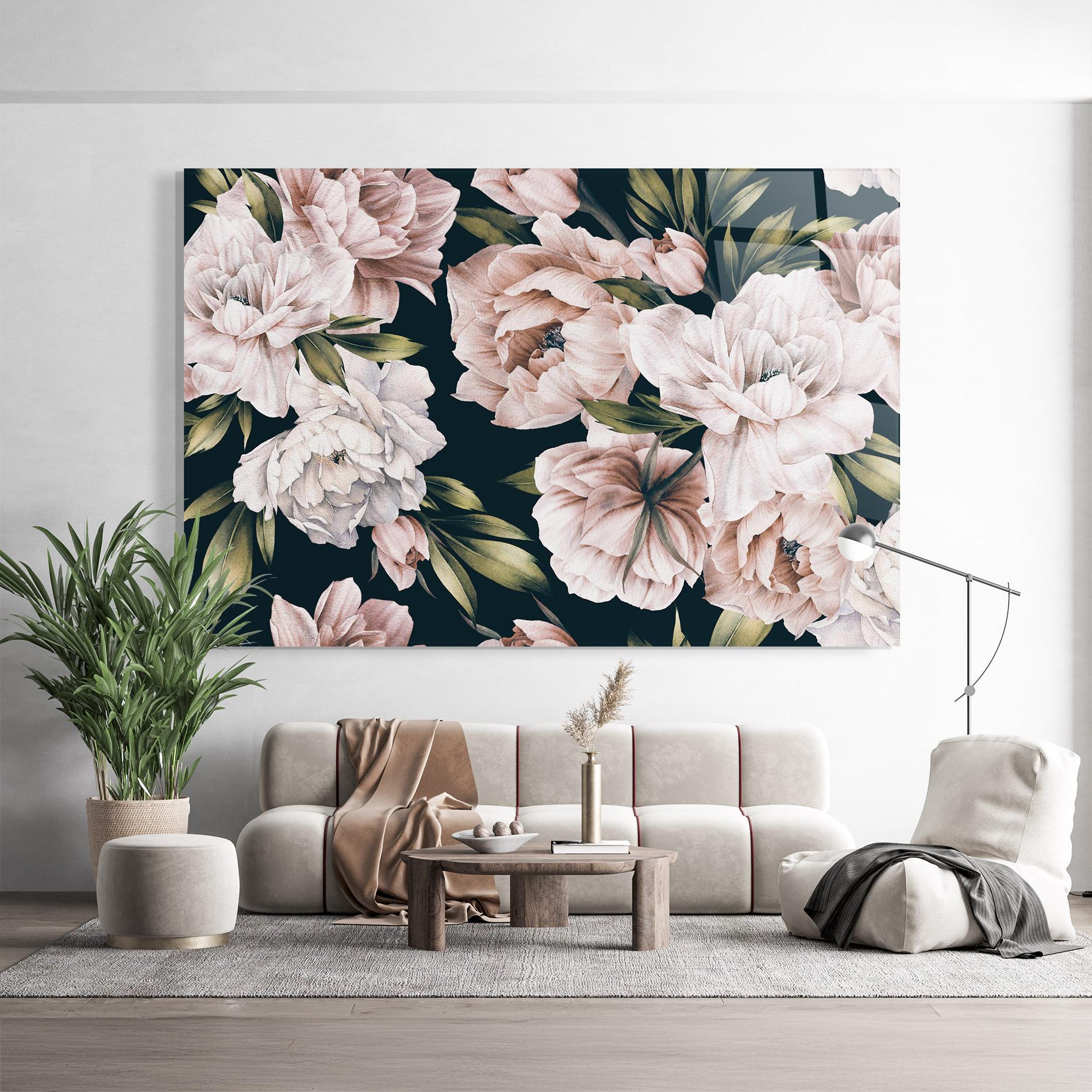 Glasbild Flori De Bujori mockup 9