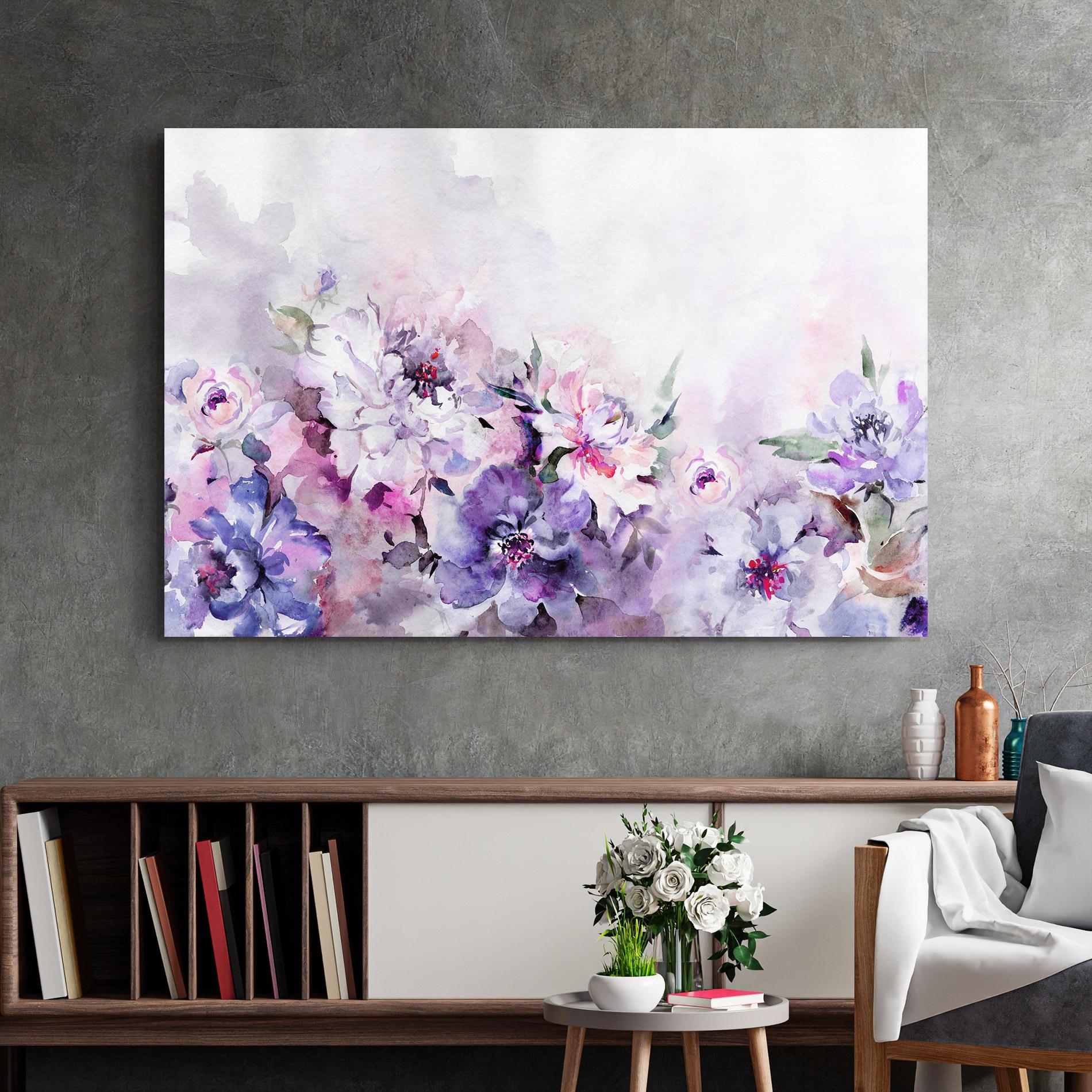 Glasbild Buchet Multicolor mockup 2