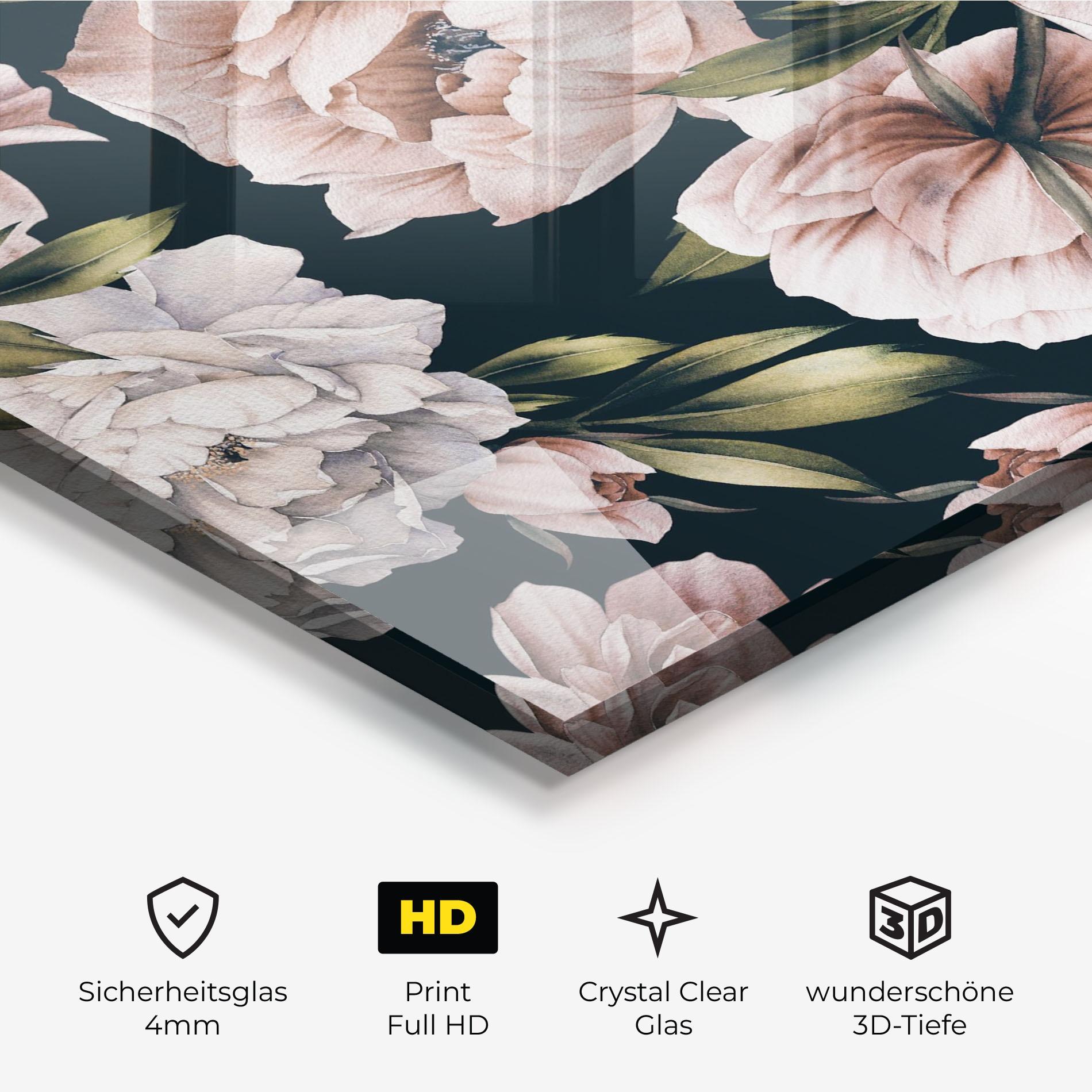 Glasbild Flori De Bujori mockup 3