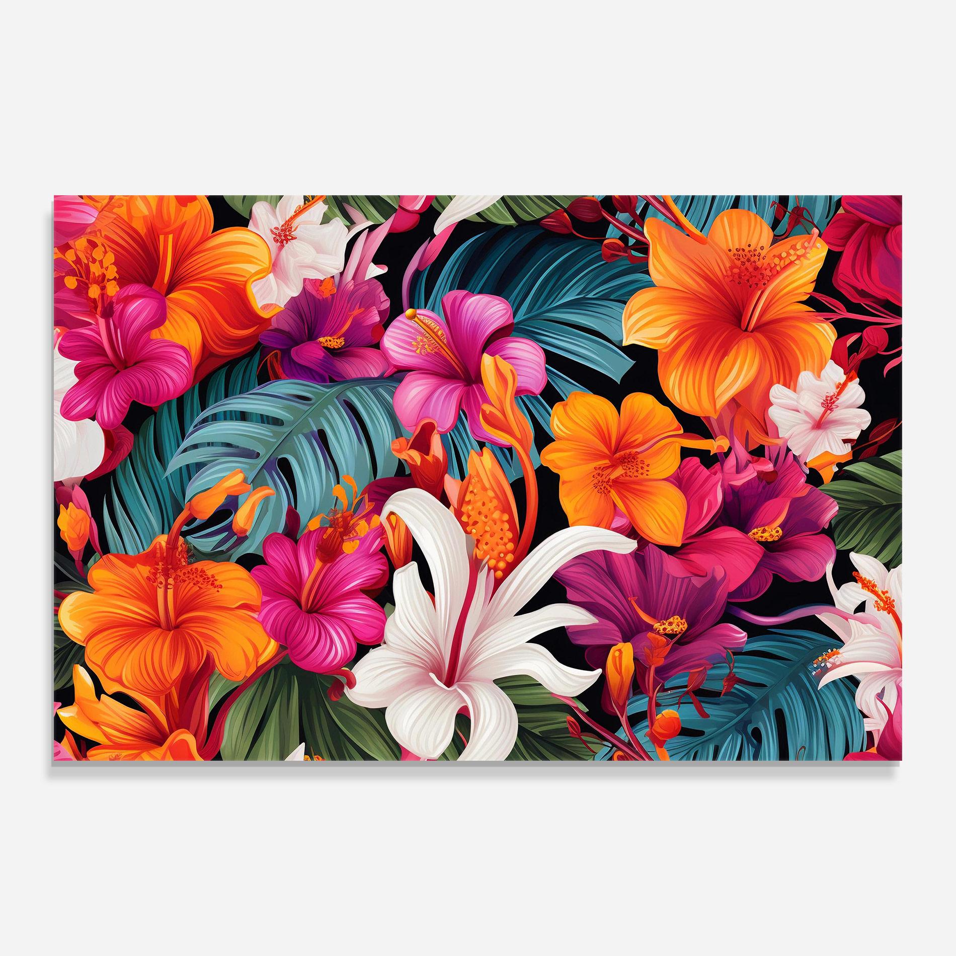 Glasbild Exotic Patern mockup 0