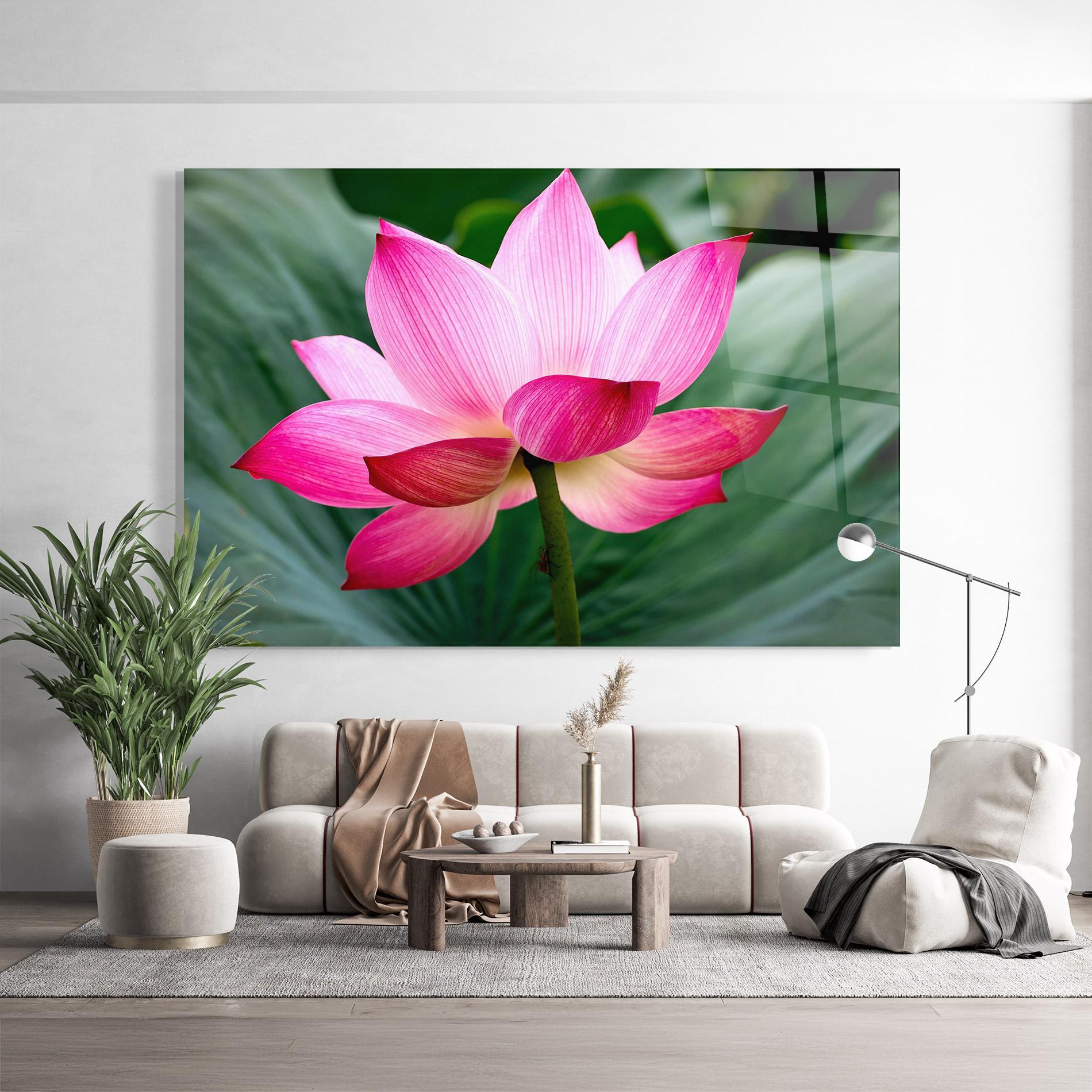 Glasbild Beautiful Pink Exotic mockup 9