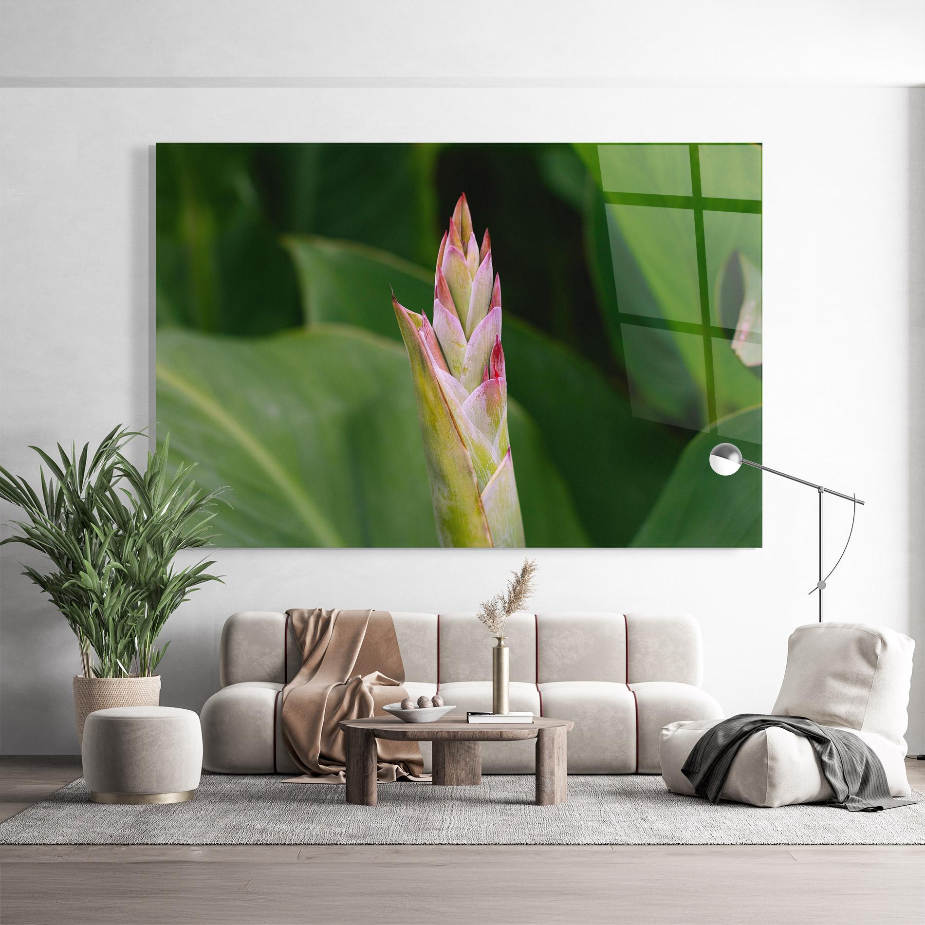 Glasbild Light Pink Exotic mockup 9