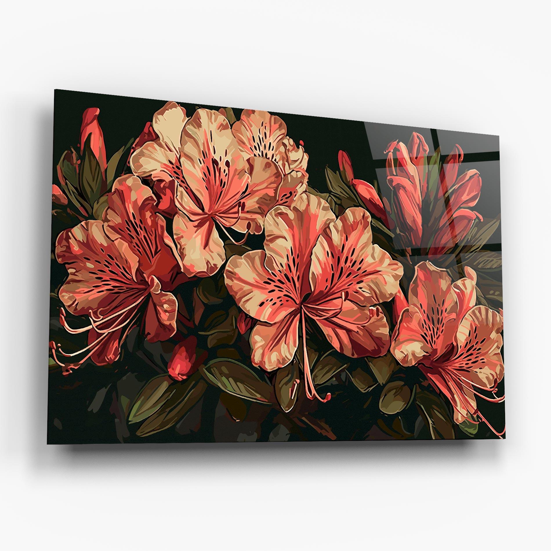 Glasbild Cream Exotic Art mockup 6