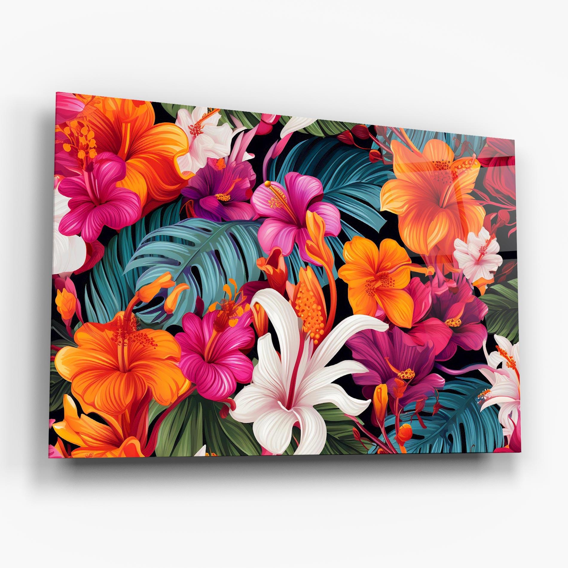 Glasbild Exotic Patern mockup 6