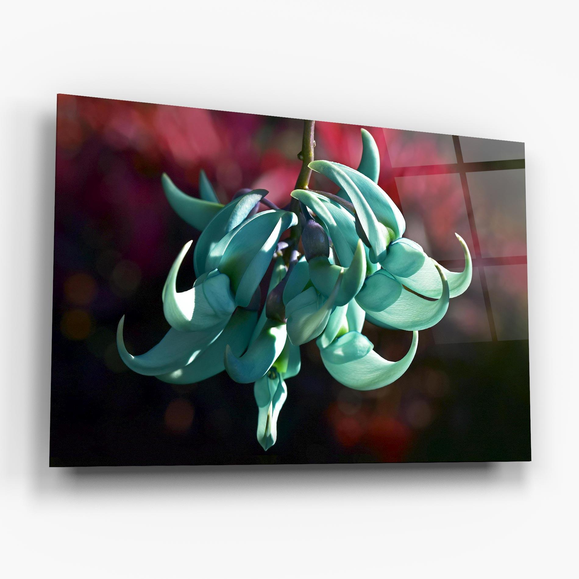 Glasbild Pastel Green Plant mockup 6