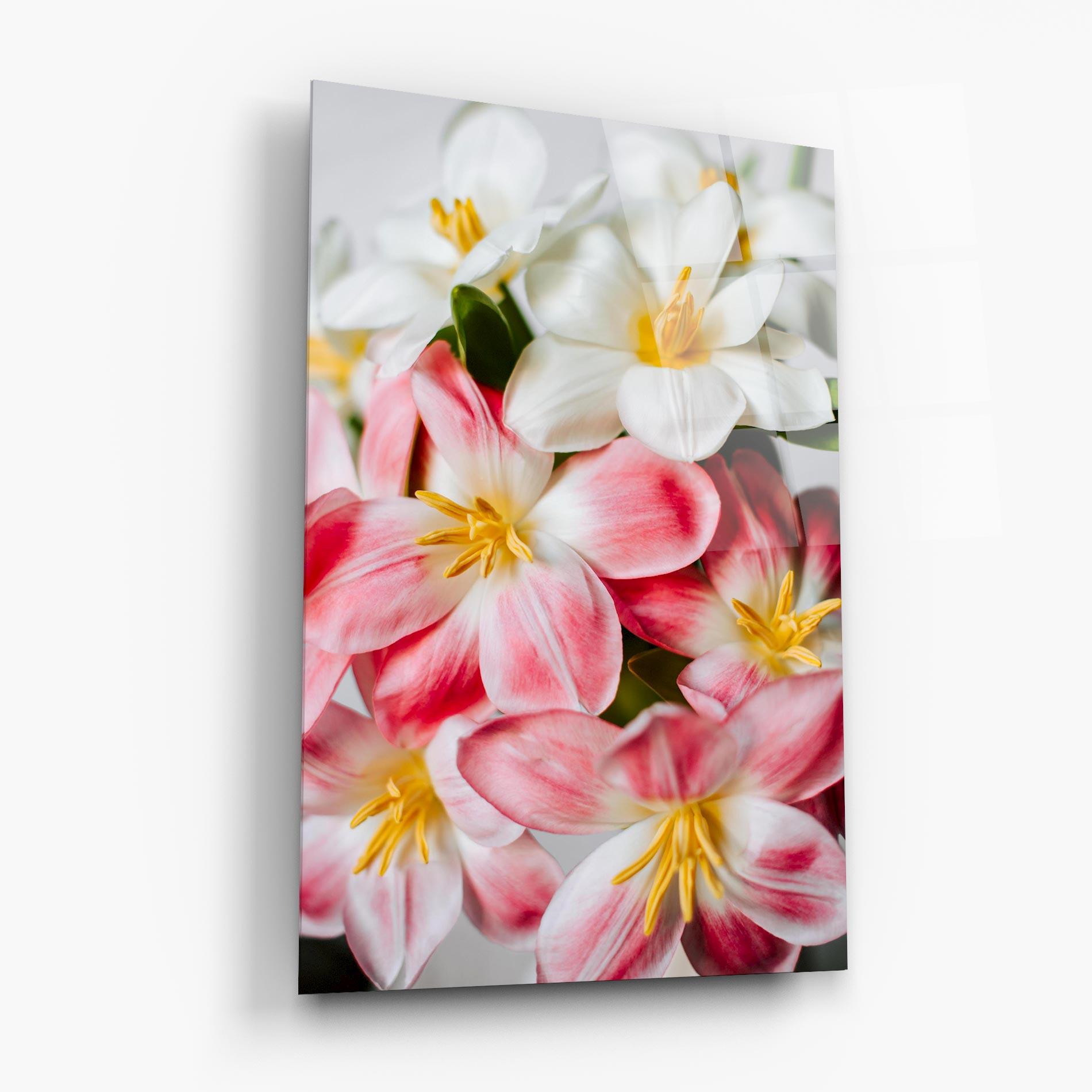 Glasbild Beautiful Exotic Flower mockup 6