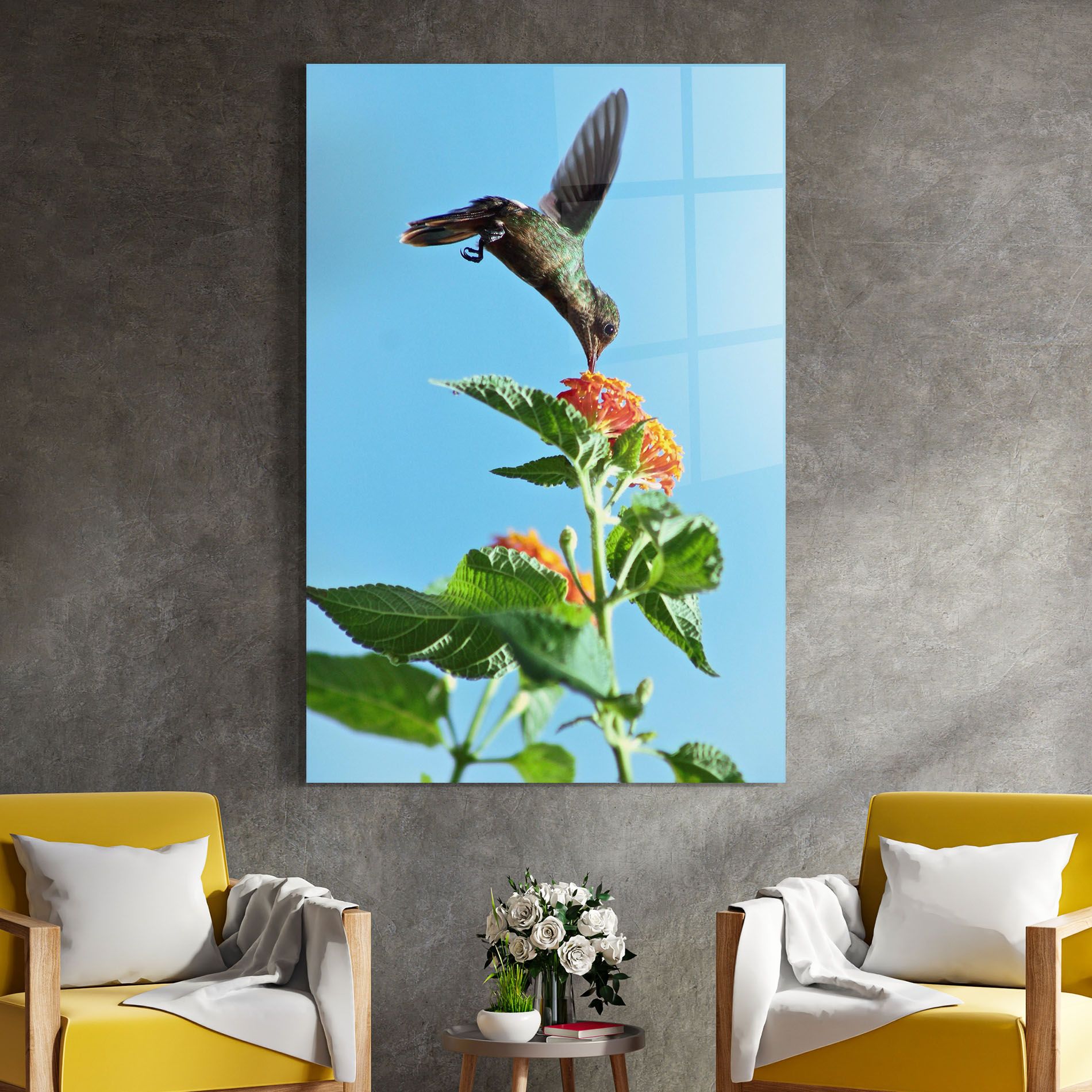 Bird Exotic Flower mockup 4