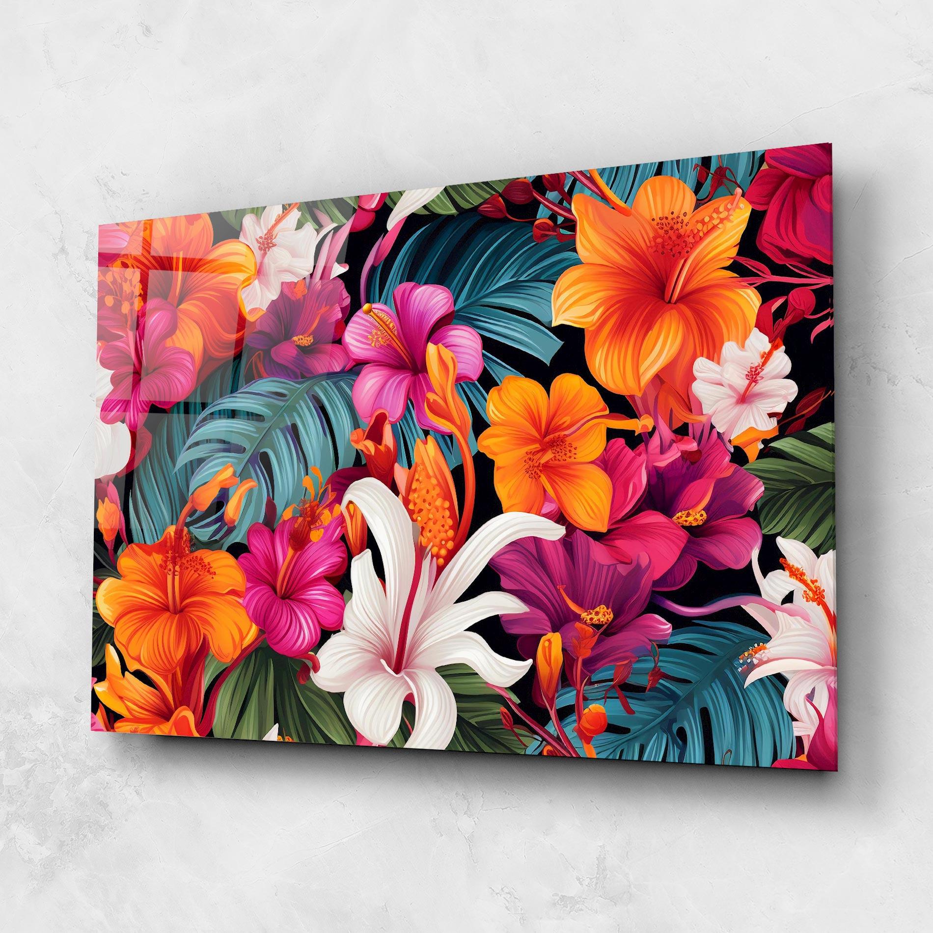 Glasbild Exotic Patern mockup 1