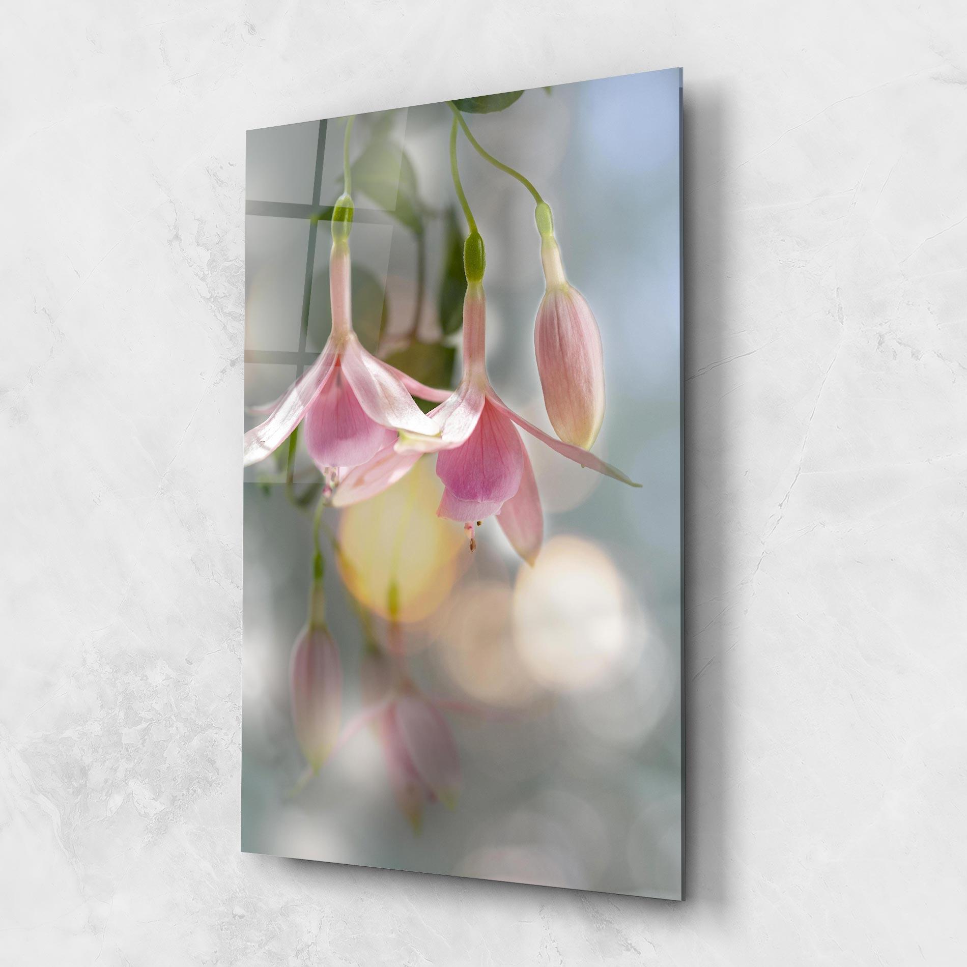 Glasbild Dreamy Pink Exotic mockup 1