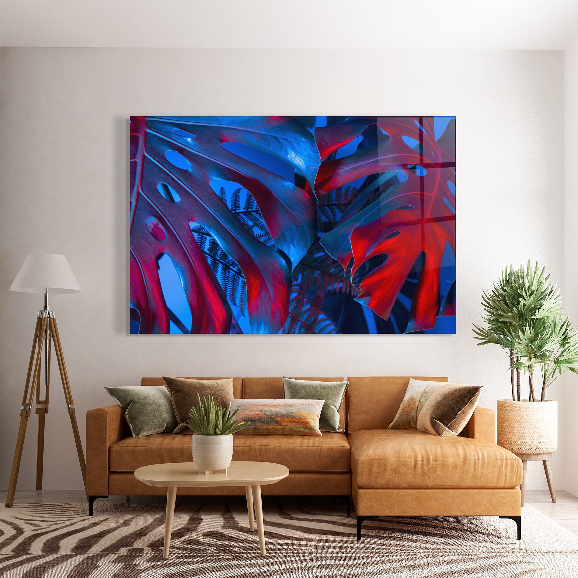 Exotic Blue Leaf mockup 7