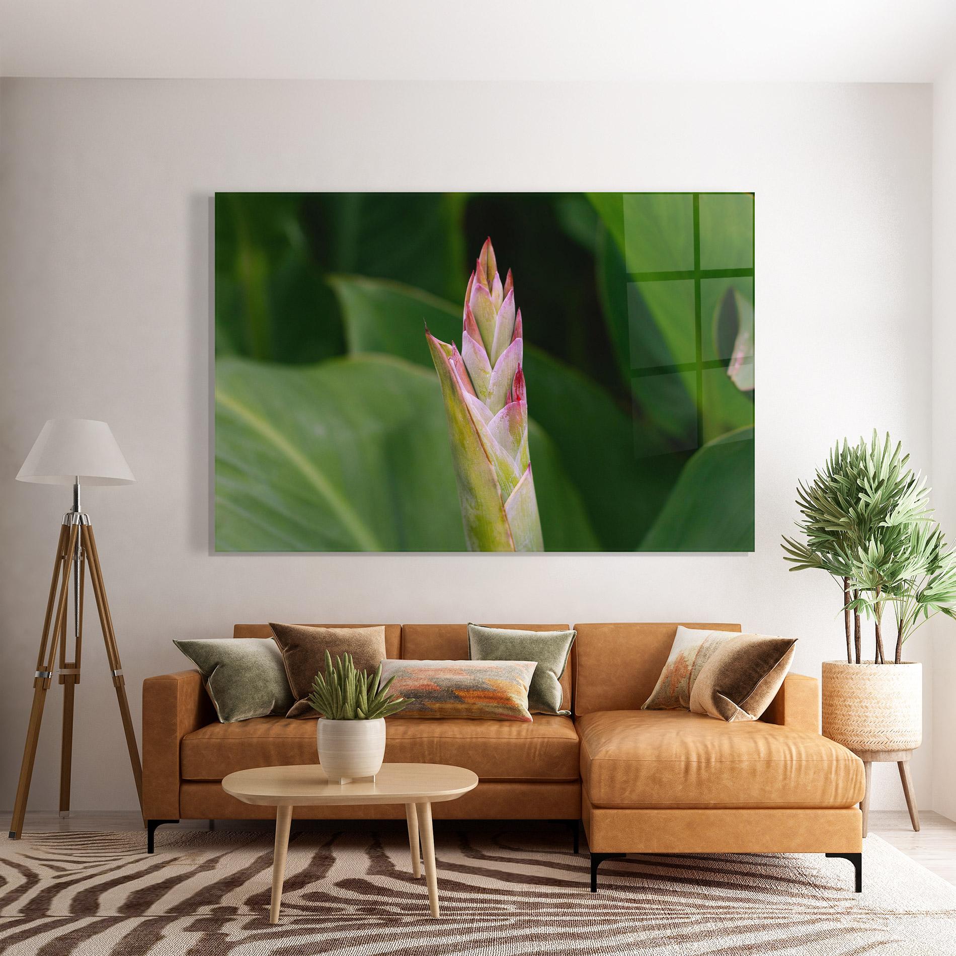 Glasbild Light Pink Exotic mockup 7