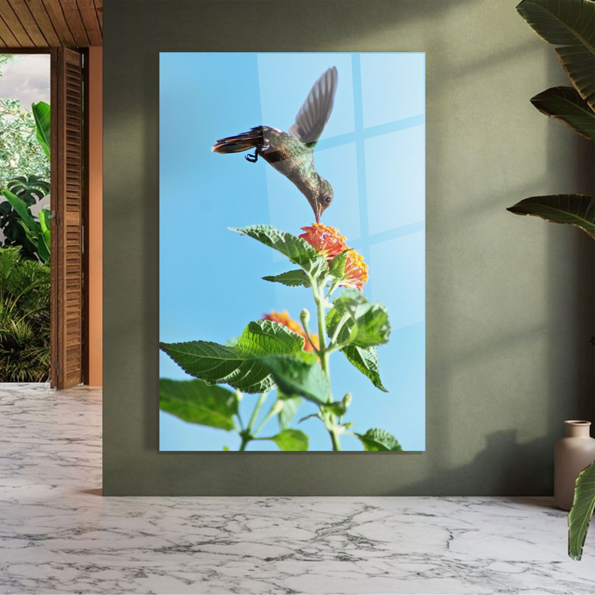 Bird Exotic Flower mockup 7