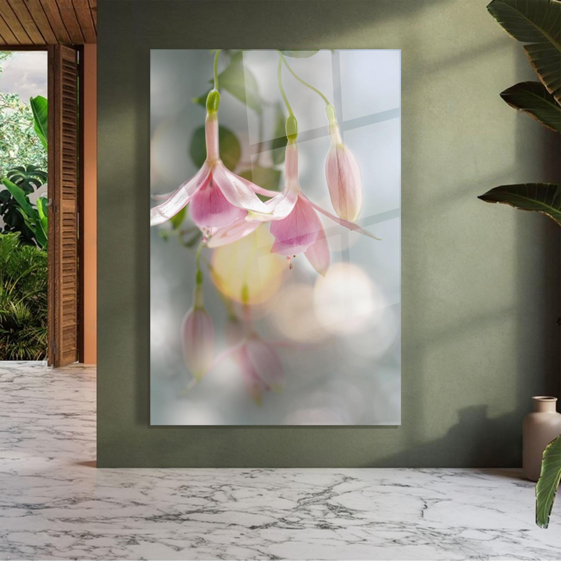 Glasbild Dreamy Pink Exotic mockup 7