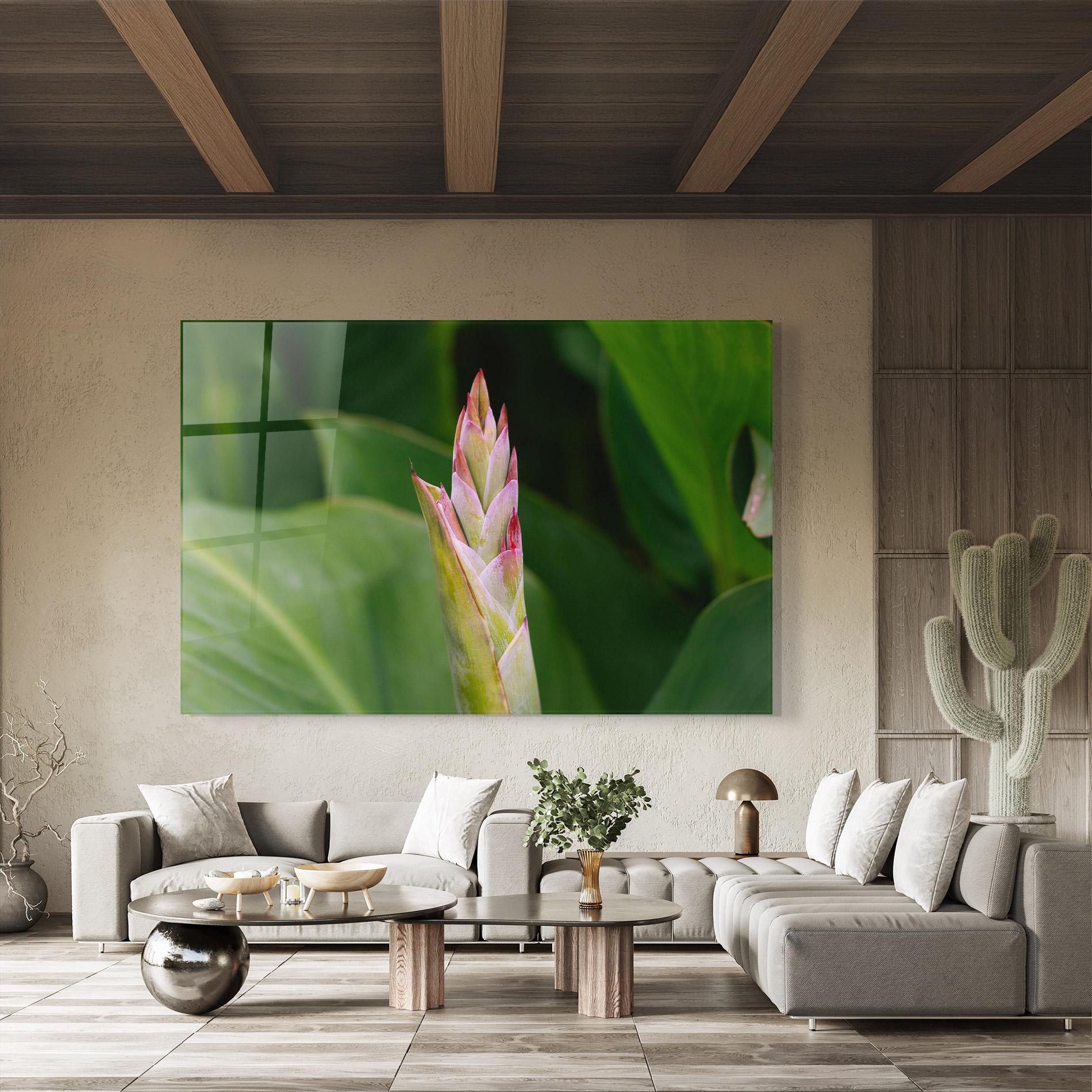 Glasbild Light Pink Exotic mockup 8