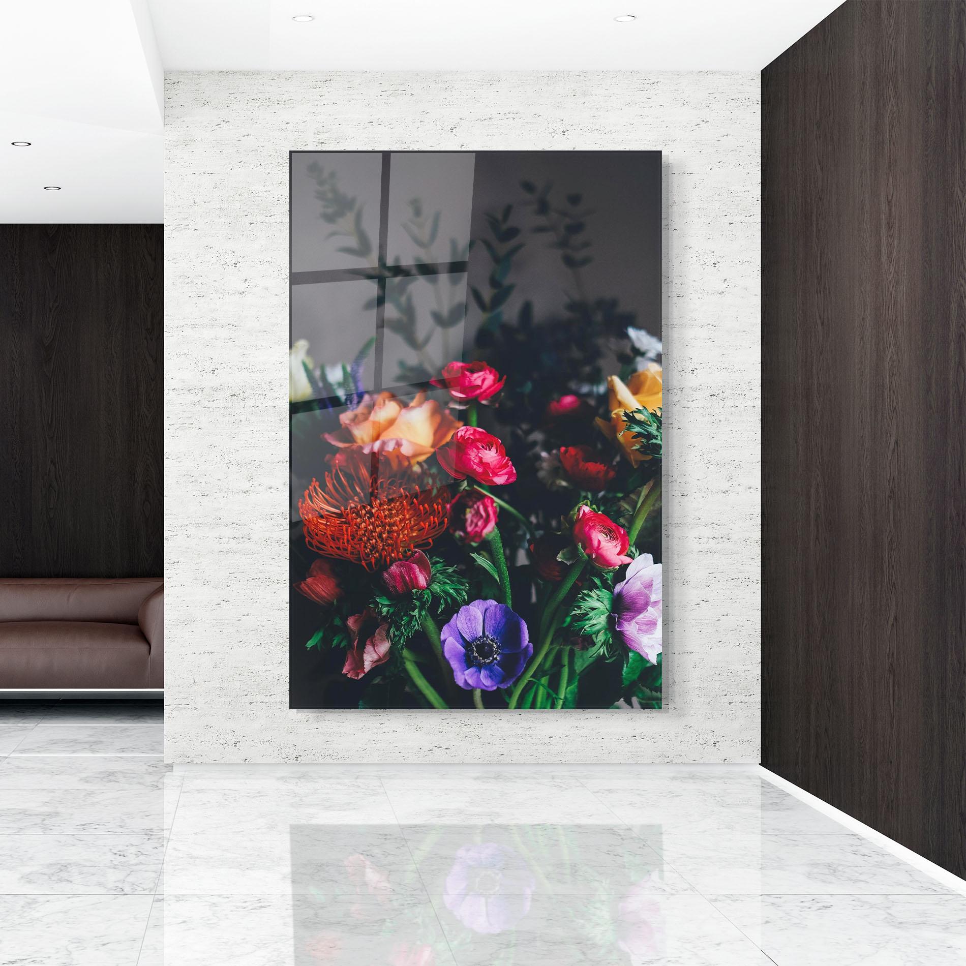 Glasbild Flower Garden mockup 9