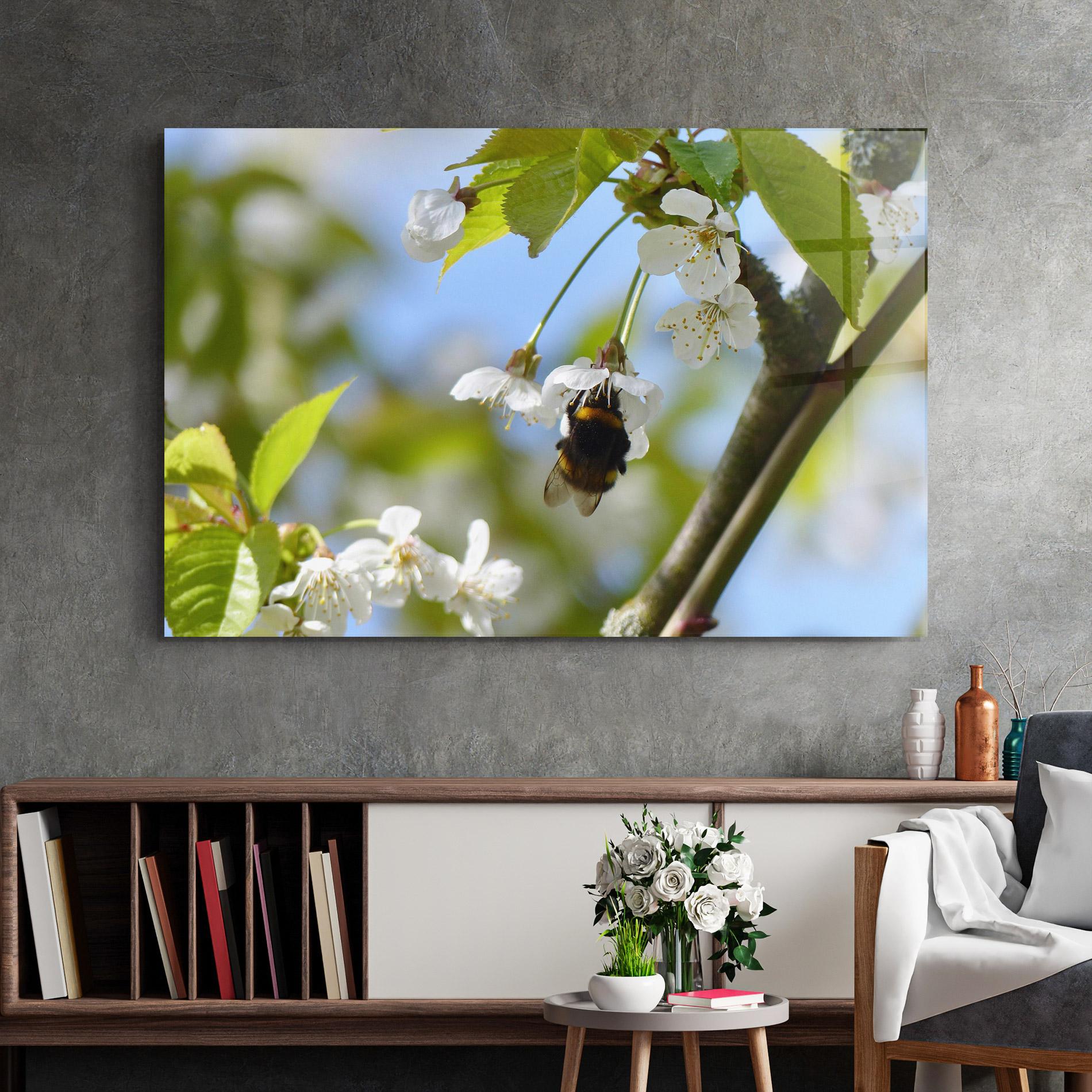Glasbild Bee Wild Tree mockup 2