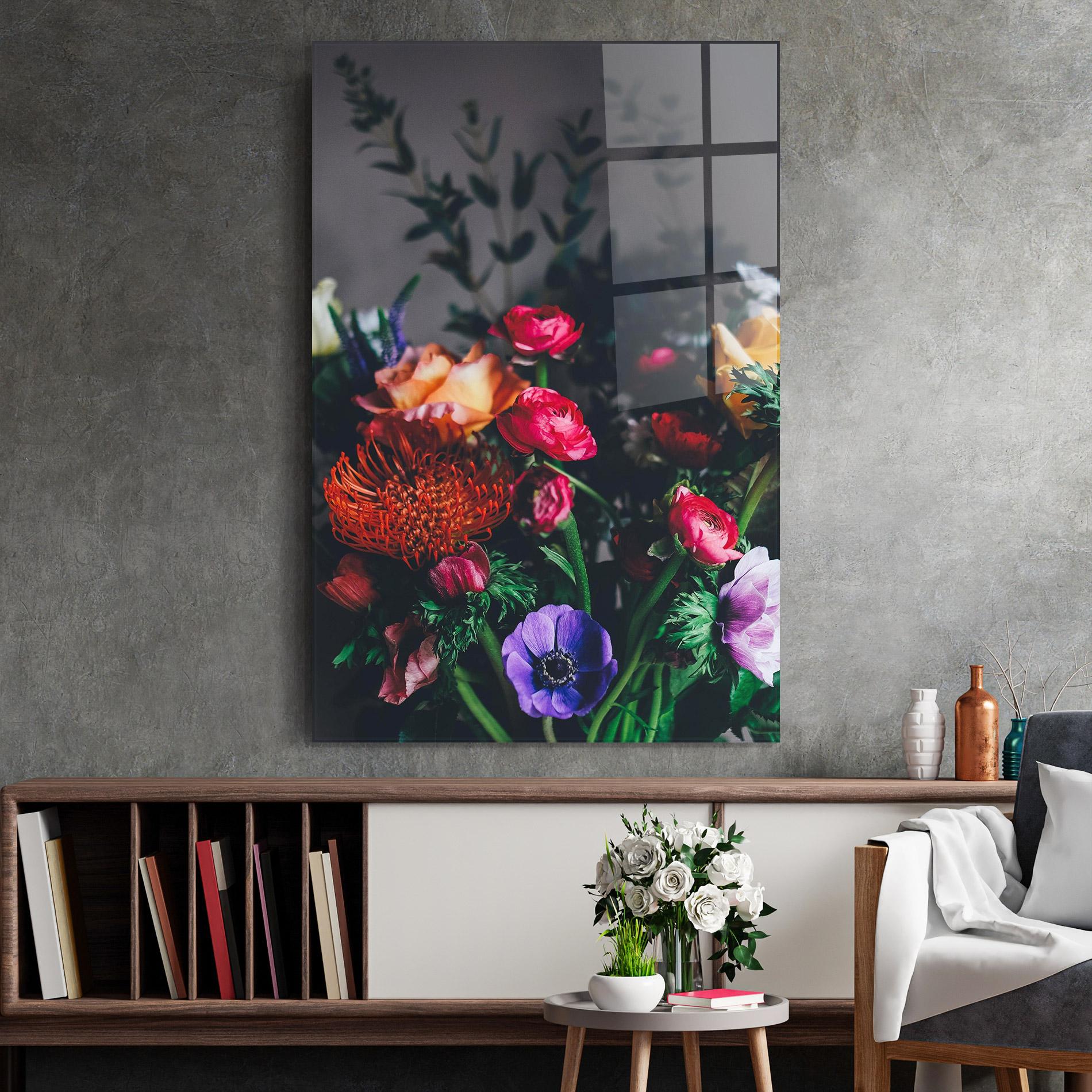 Glasbild Flower Garden mockup 2