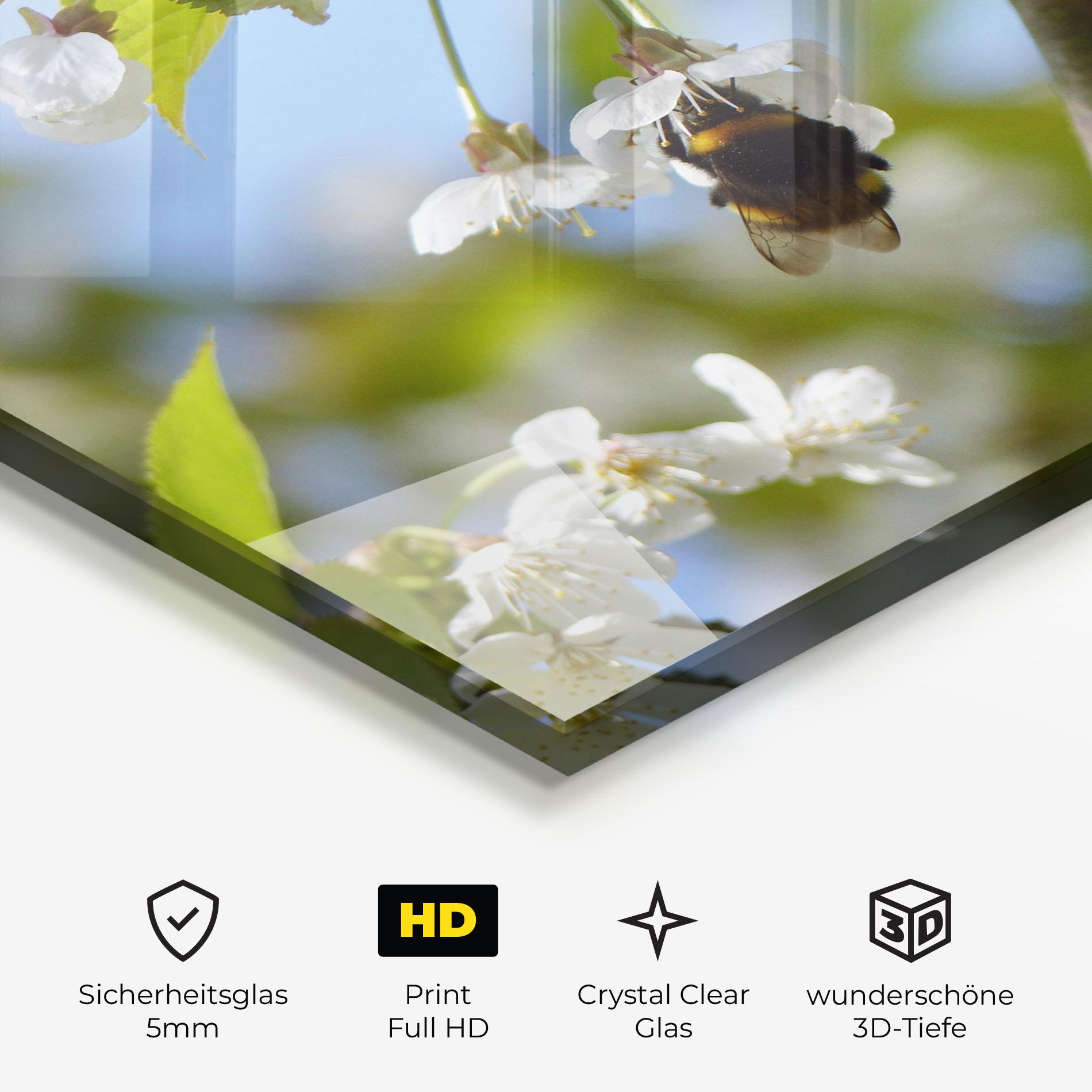 Glasbild Bee Wild Tree mockup 3