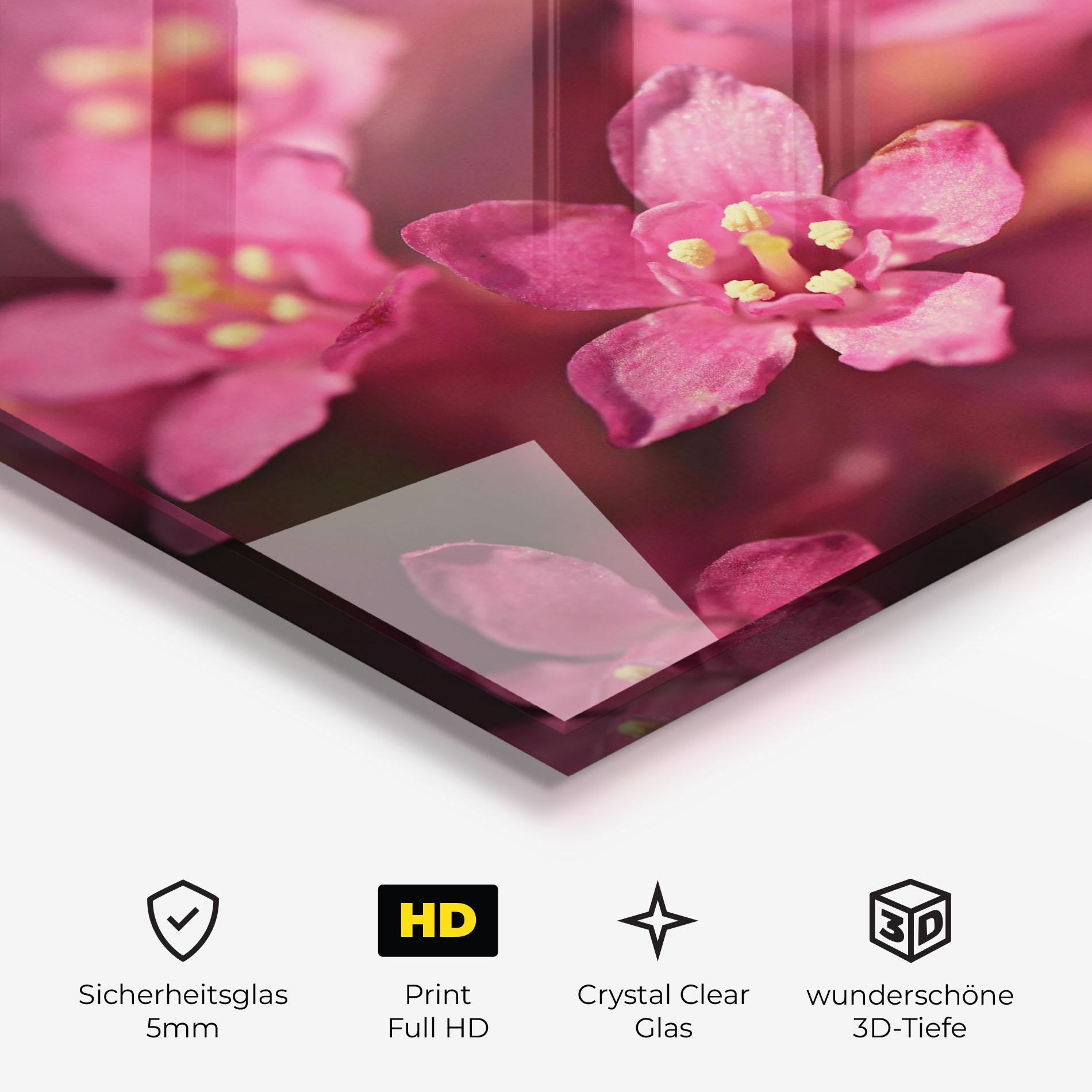 Glasbild Flower Background mockup 3