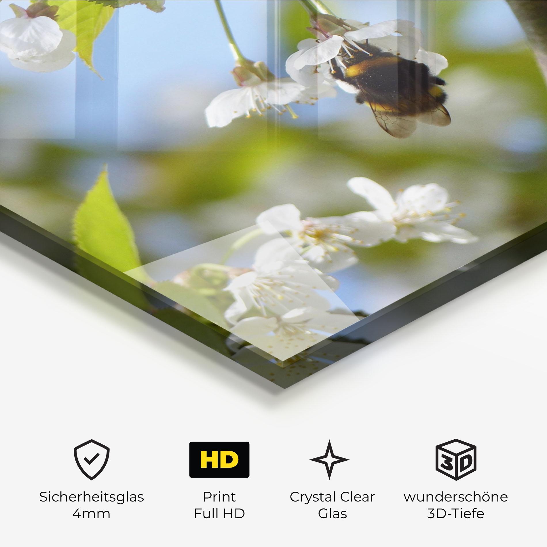 Glasbild Bee Wild Tree mockup 3