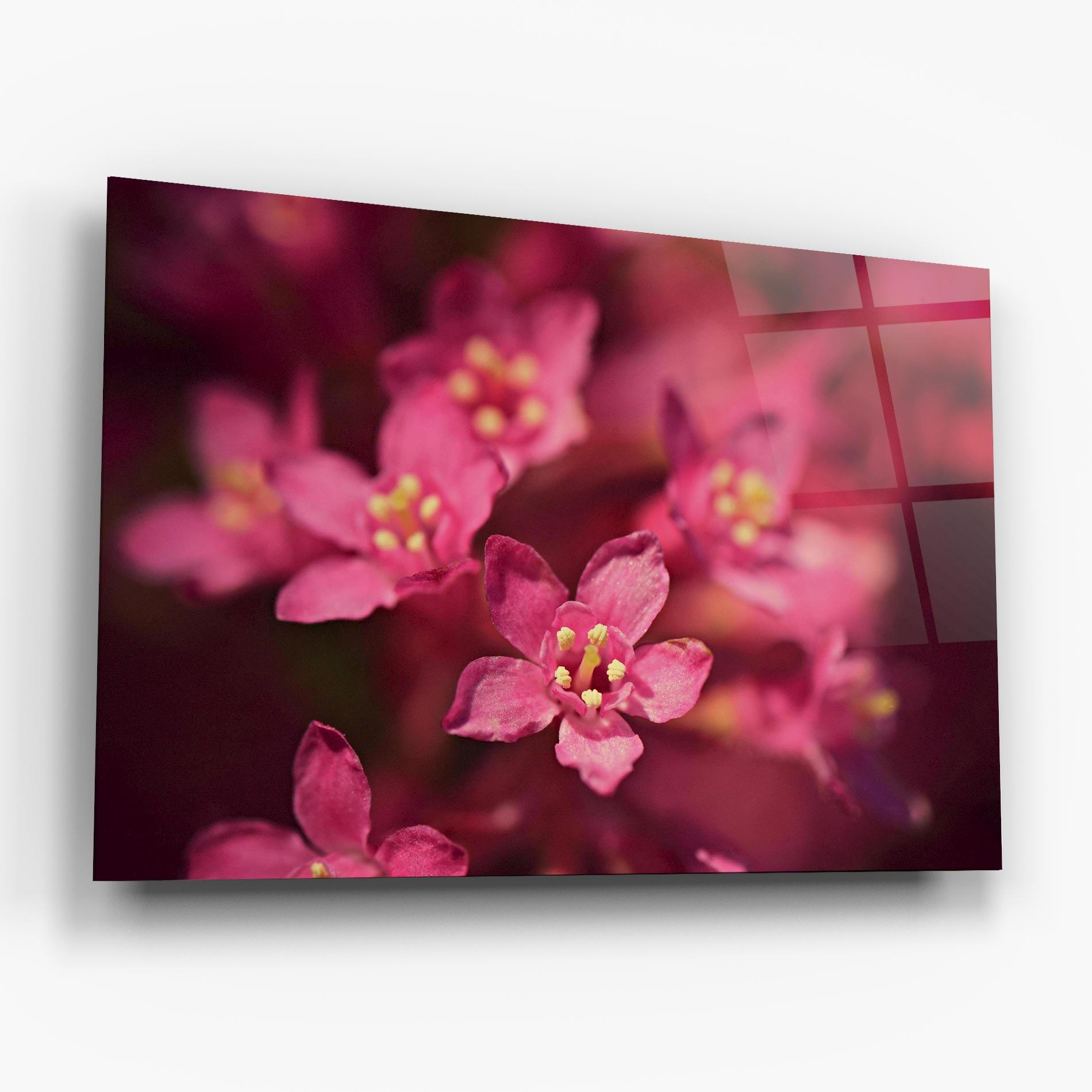 Glasbild Flower Background mockup 6